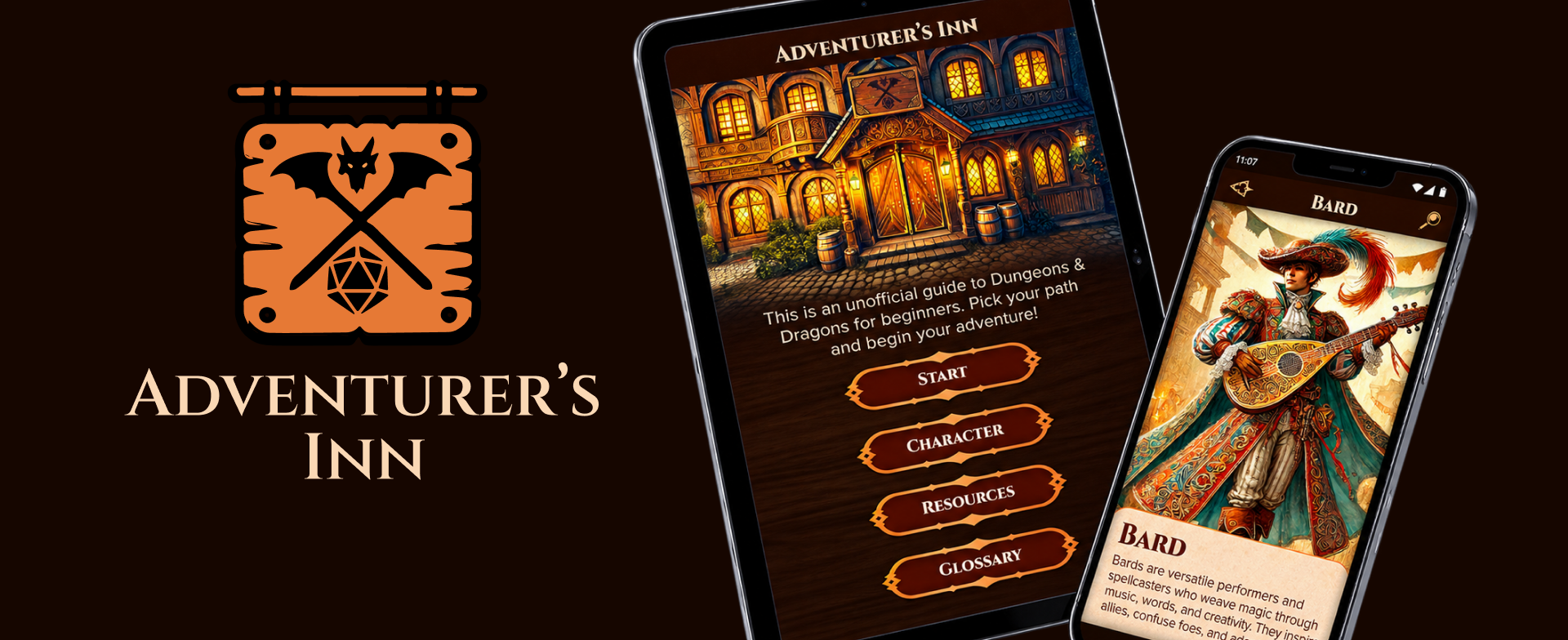 App logo and mockups