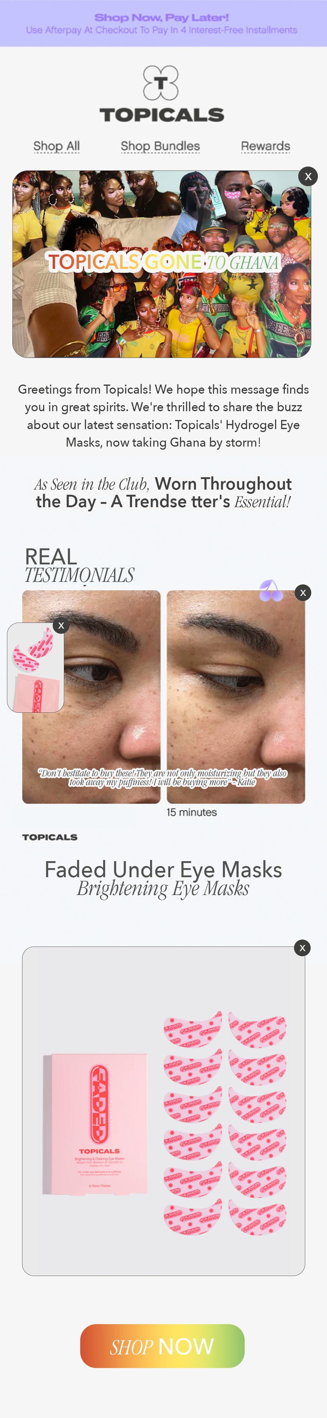 Concept Email Design @topicals