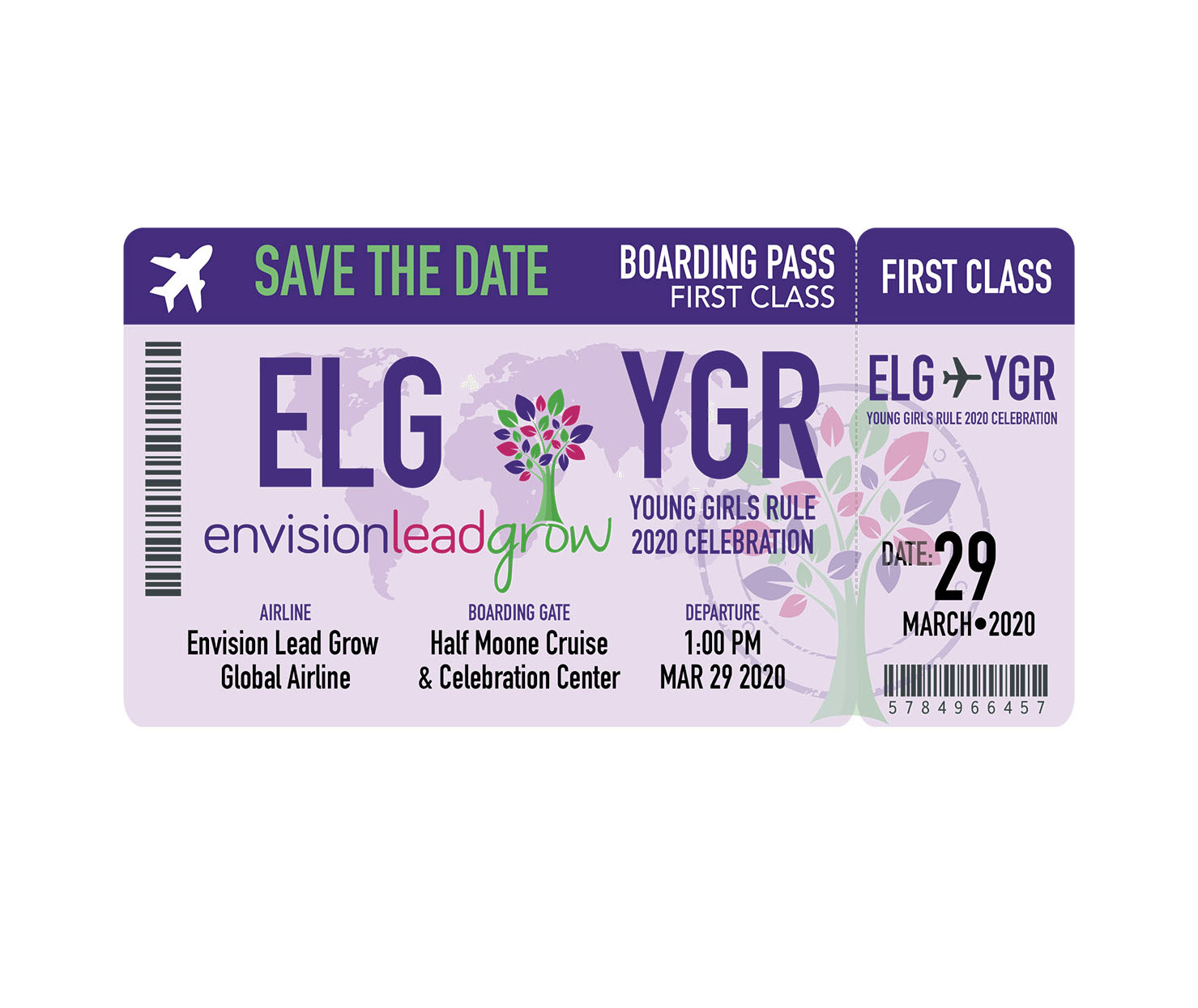 Save the date - Oh the places you will go!