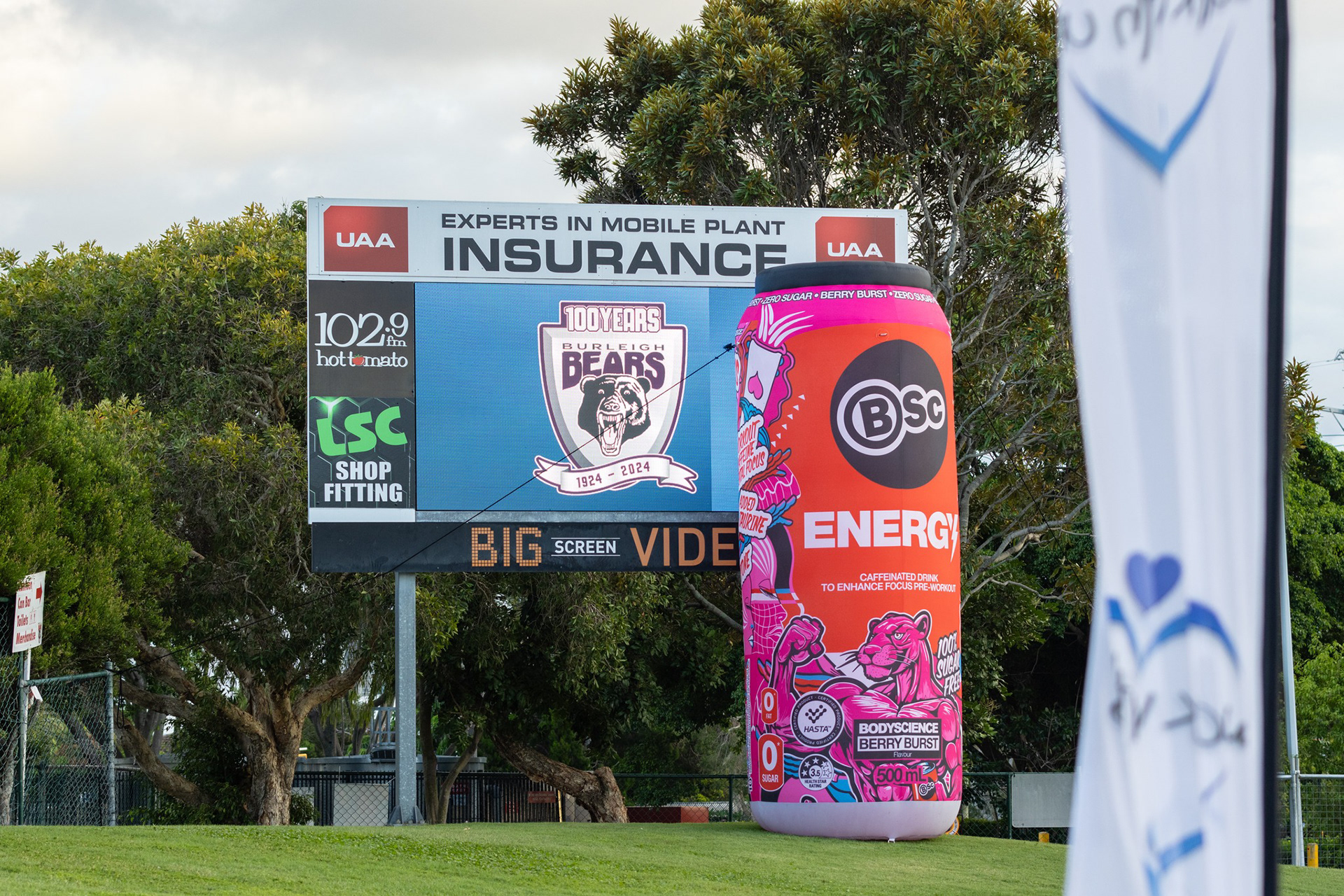 Burleigh Bears RLFC, 6mm, 3.456mW x 1.92mH