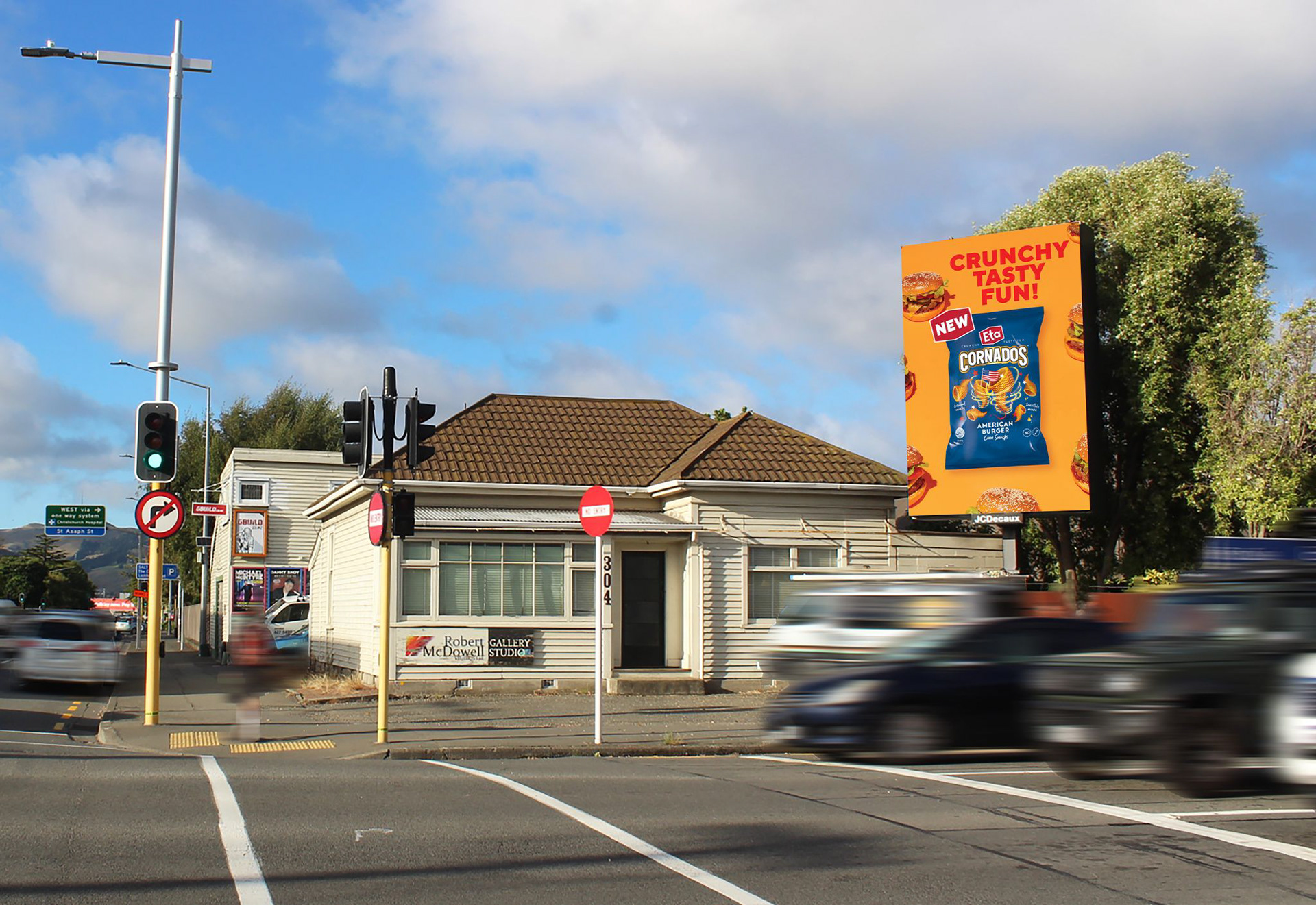 JCDecaux Barbados St, Christchurch / 8mm, 3.072mH x 4.736mH