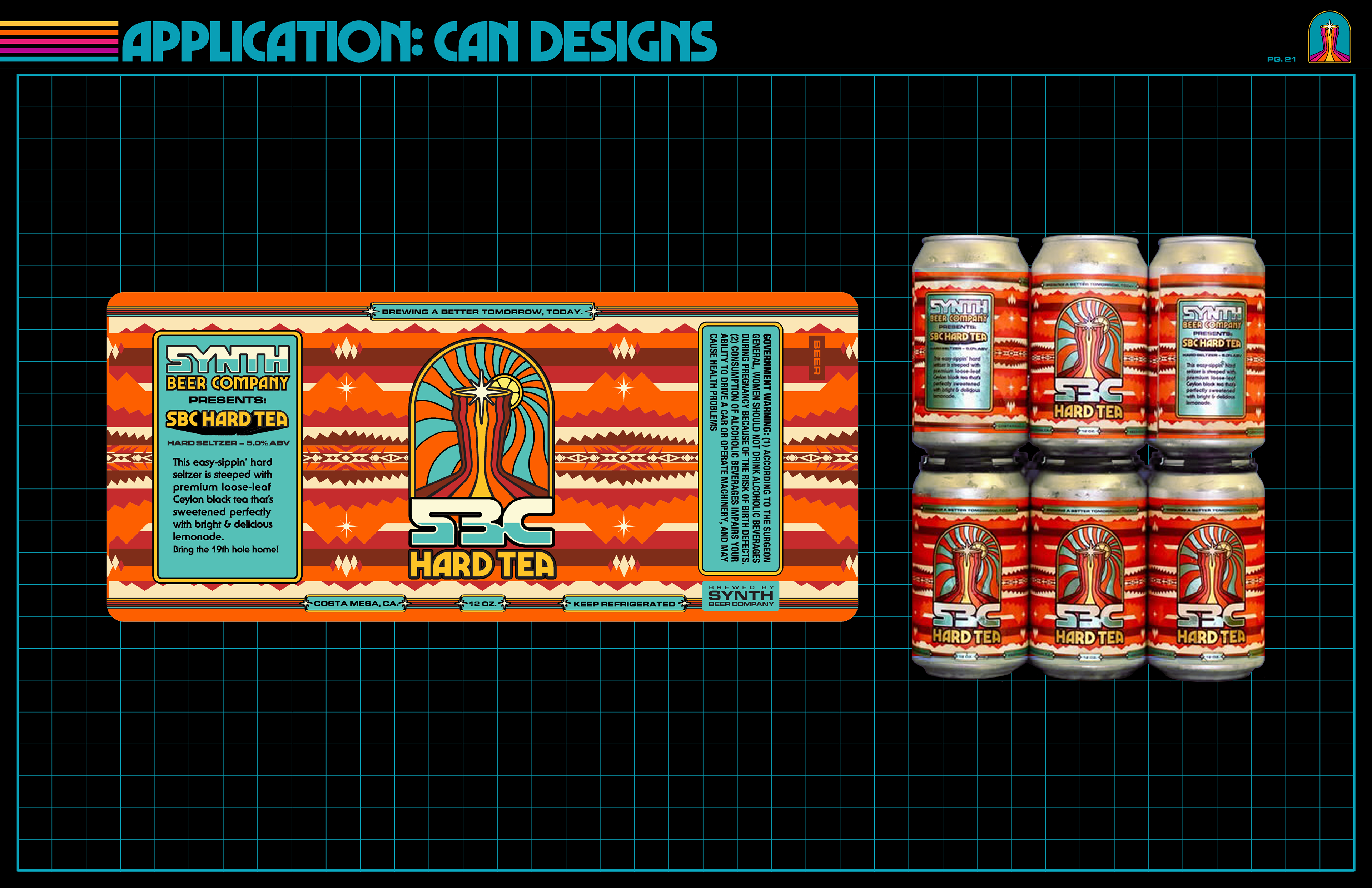 "SBC Hard Tea" Can Design