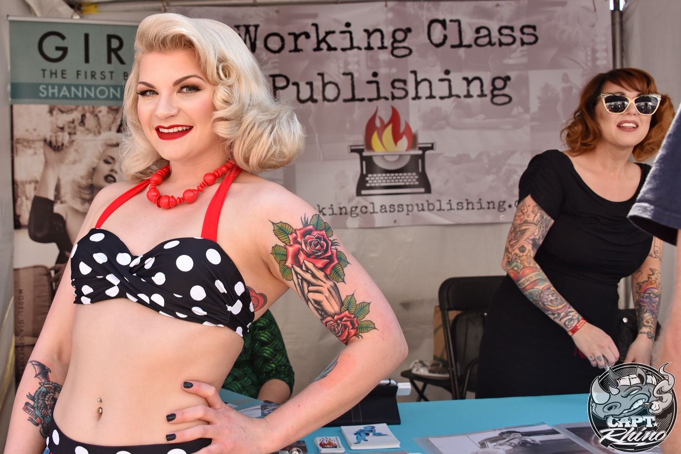 At the Working Class Publishing booth, Viva Las Vegas, photographer: Capt. Rhino