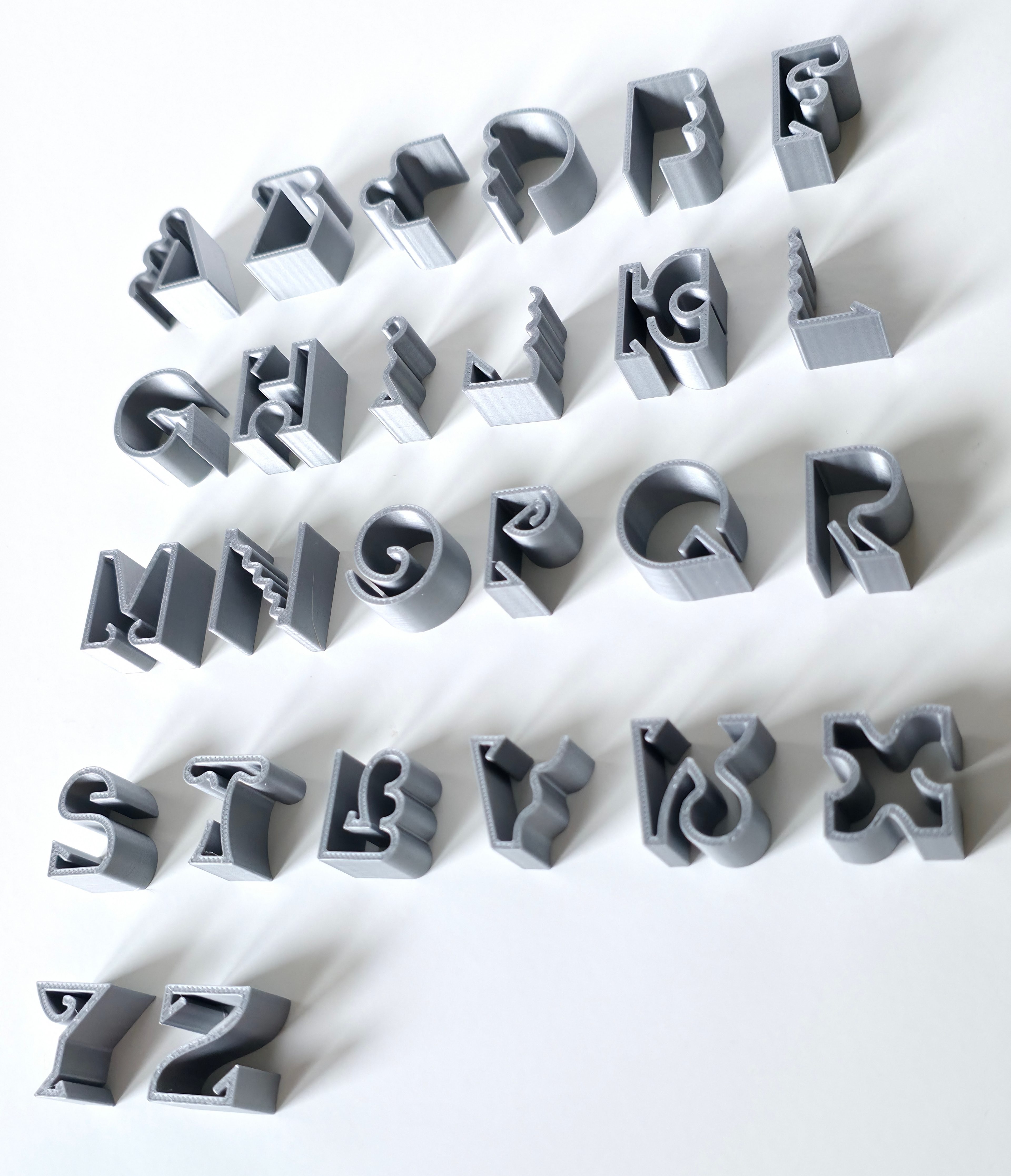 3D PRINTED TYPEFACE