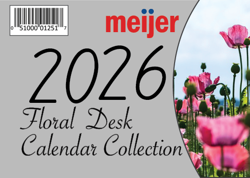 Meijer Generic Desk Calendar Design for Cover