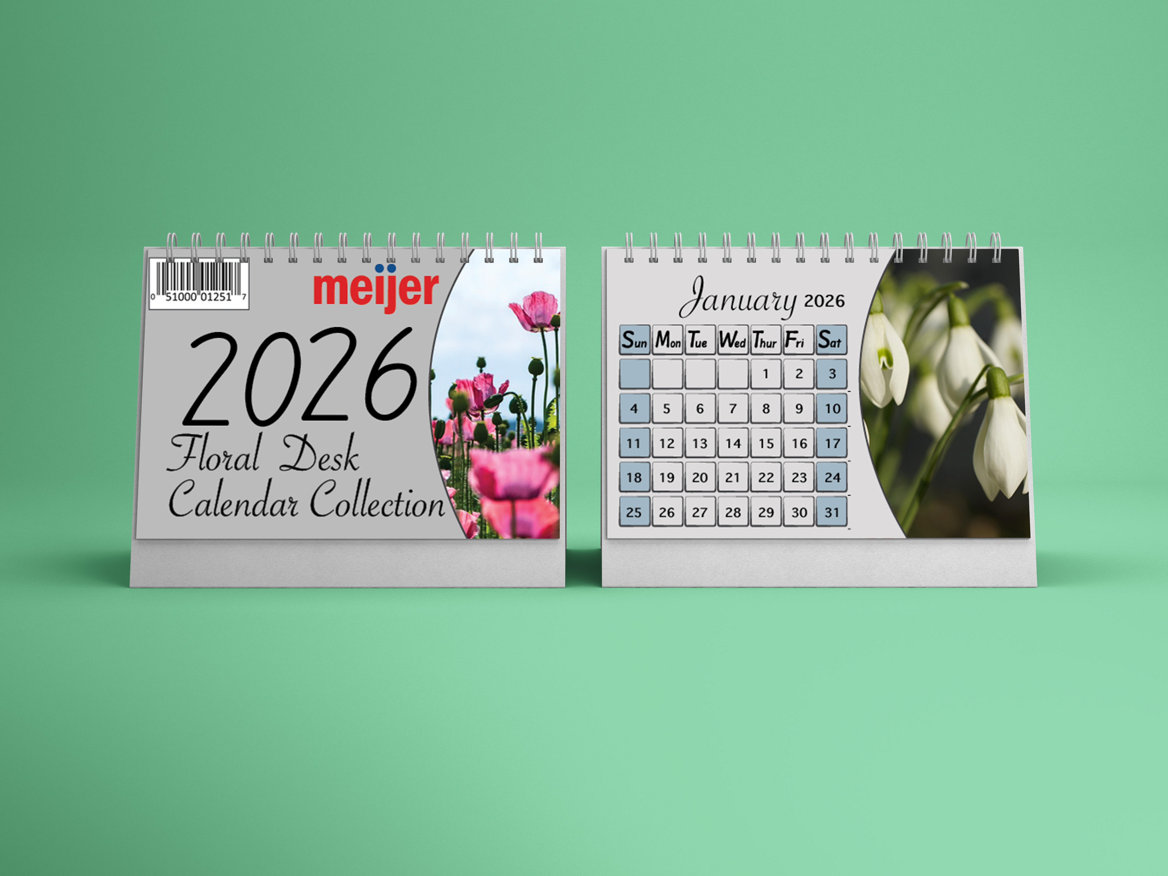 Meijer Generic Desk Calendar Product Placement