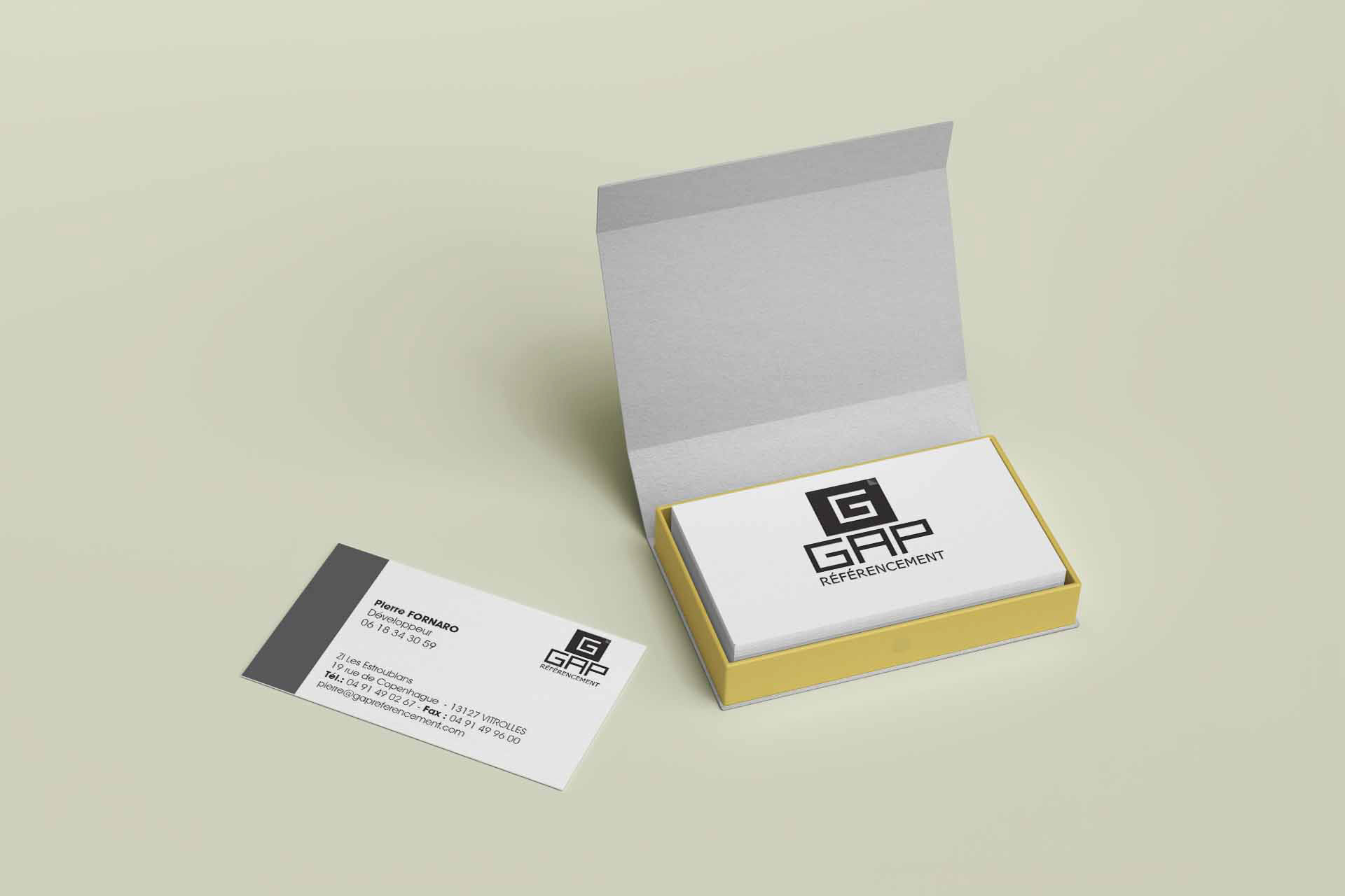 Création de carte de visite