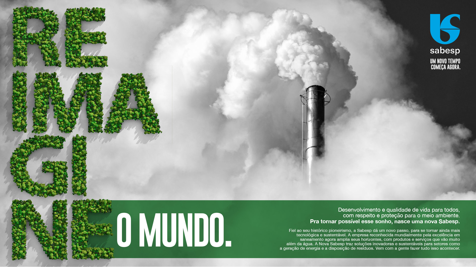 Campanha de reposicionamento da Sabesp.