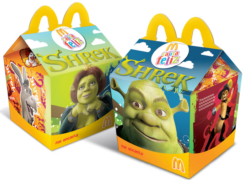 Embalagem McLanche Feliz Shrek