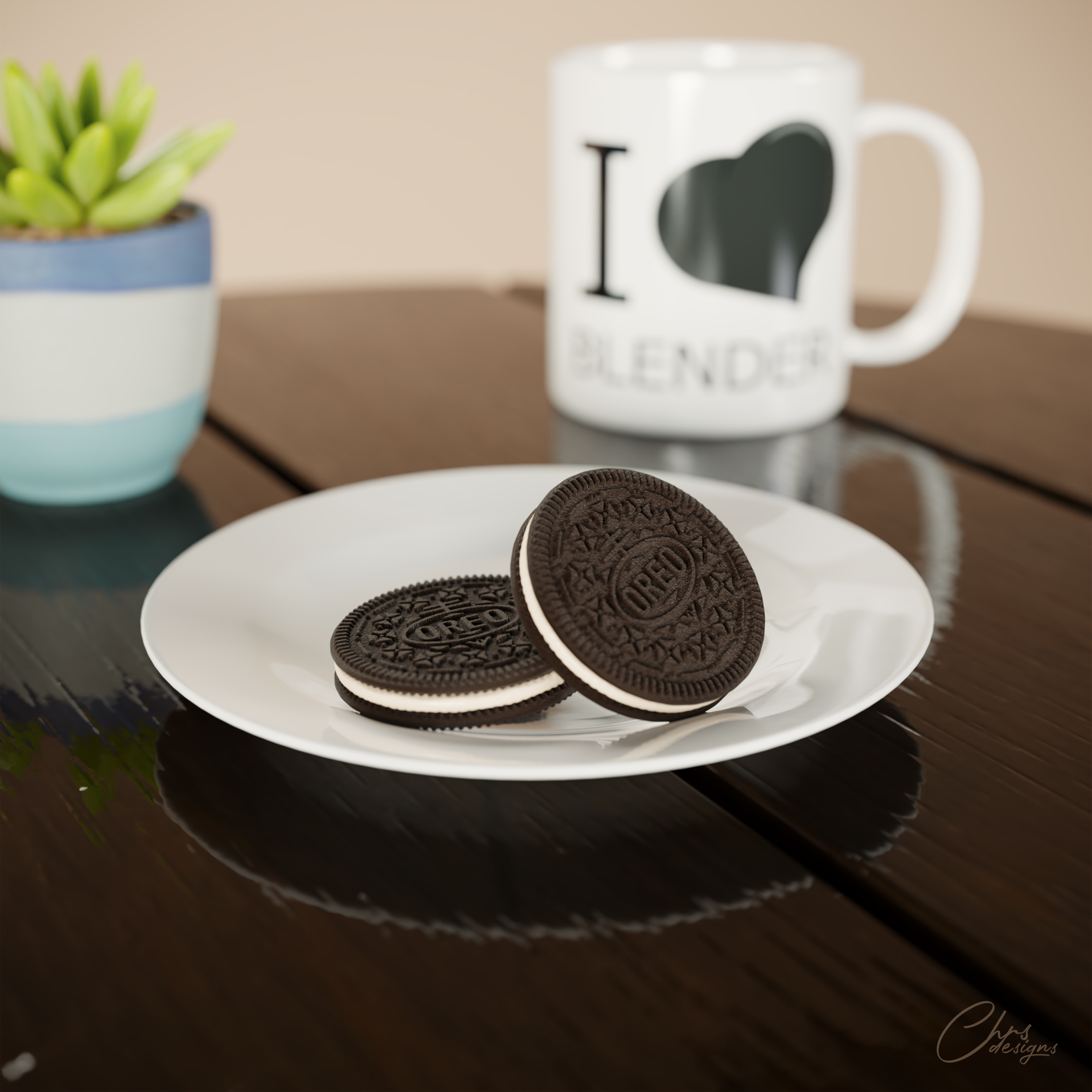 Oreos on a plate