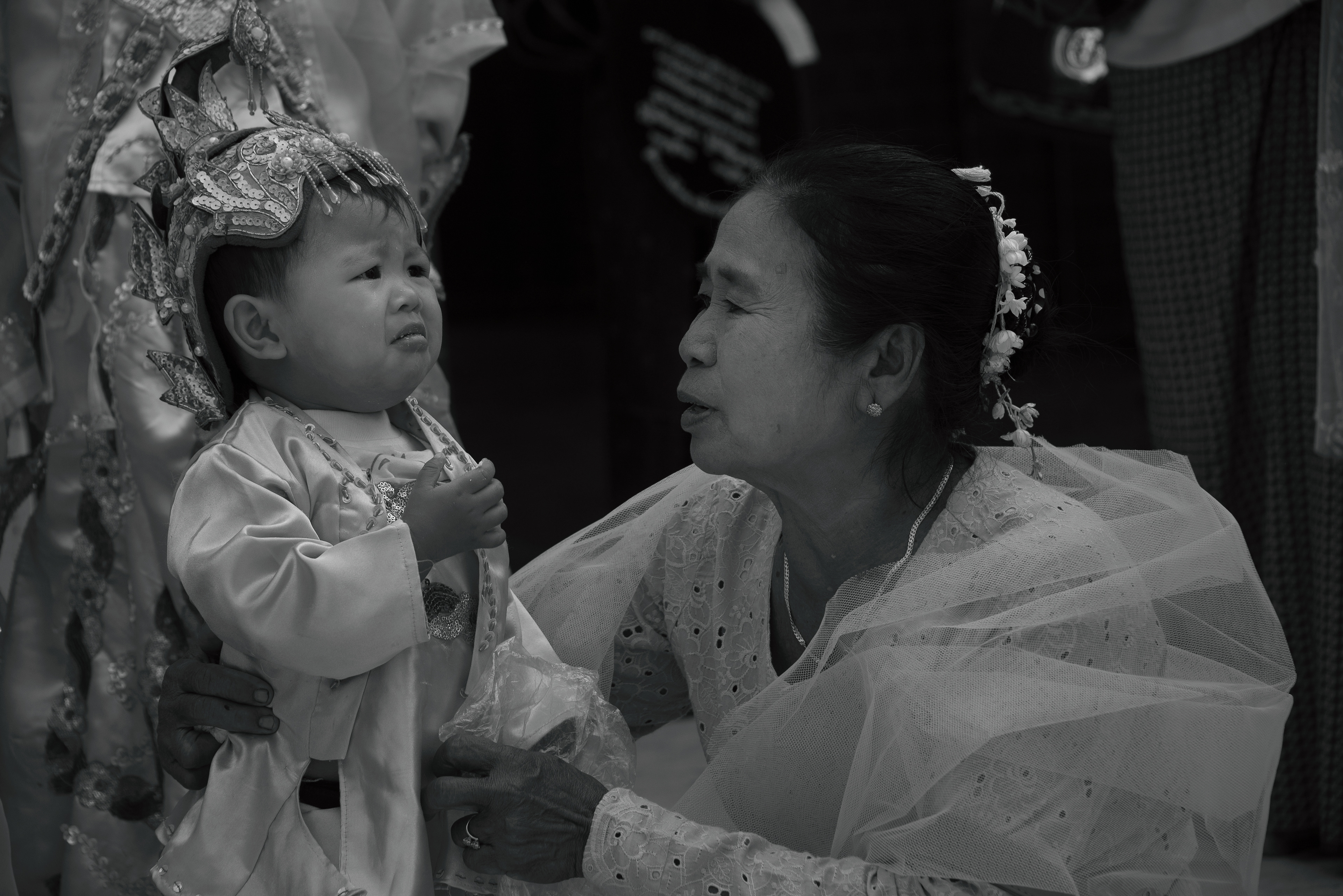 Grandma Comforting Child