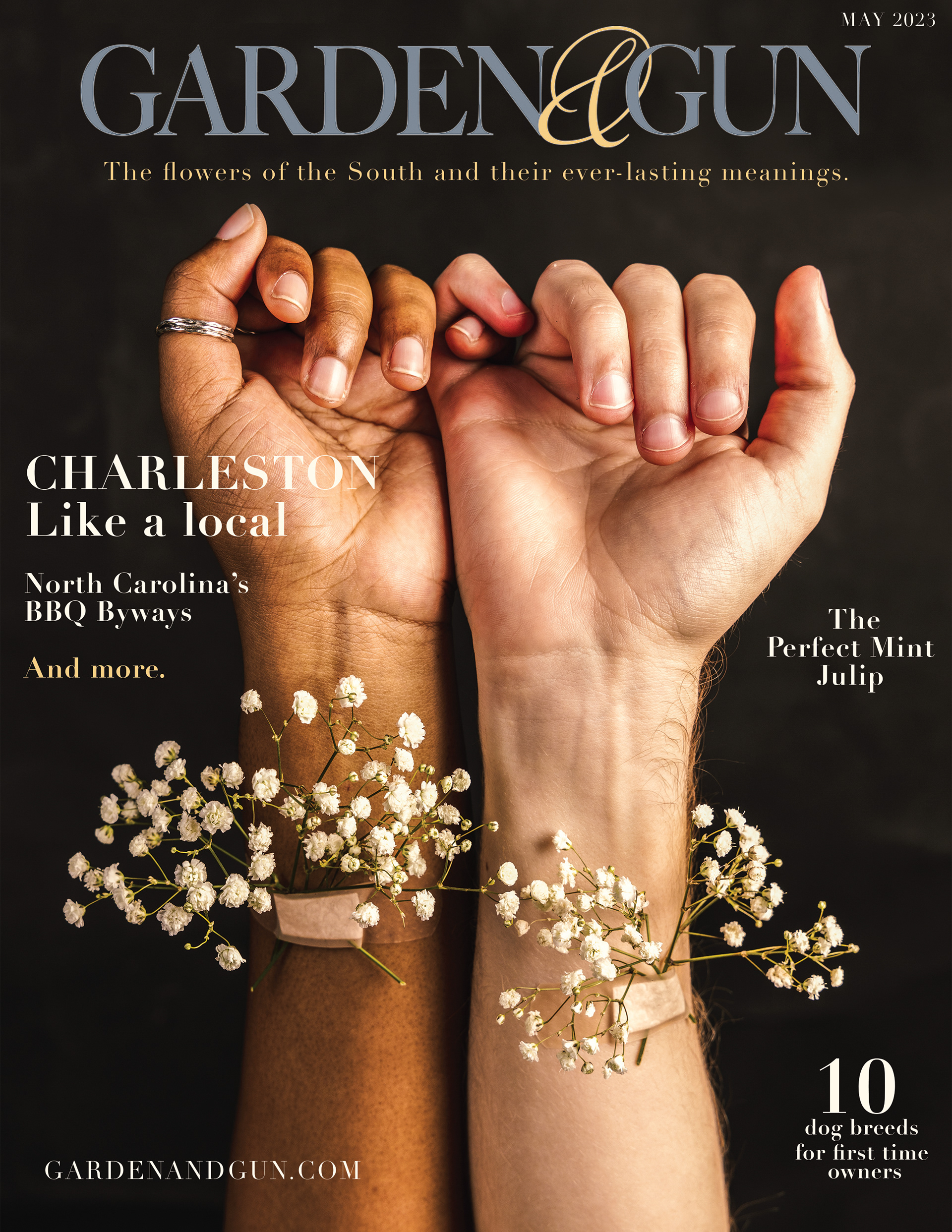 Mockup of Garden & Gun magazine cover.