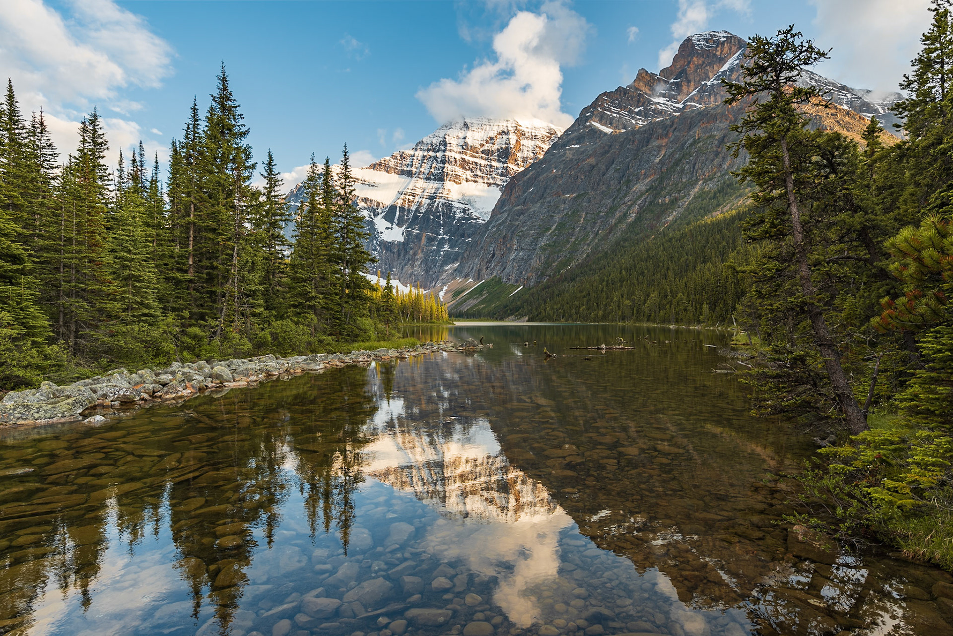 A1119-Cavell Reflection #2, Mont Edith Cavell, Jasper, Alberta, Canada, 2019
