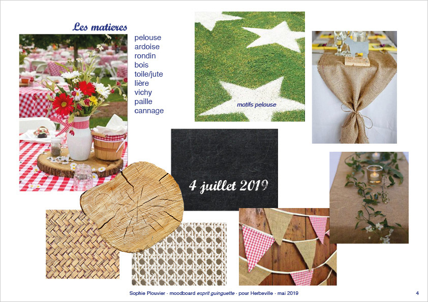 moodboard pour l'agence Herbeville