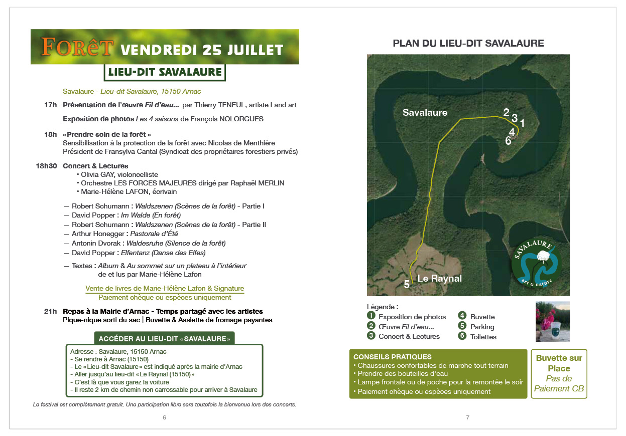 Programme 8 pages "Forêt" - Savalaure