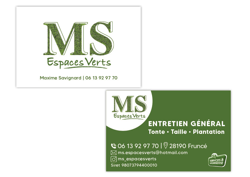 Carte de visite MS Espaces Verts