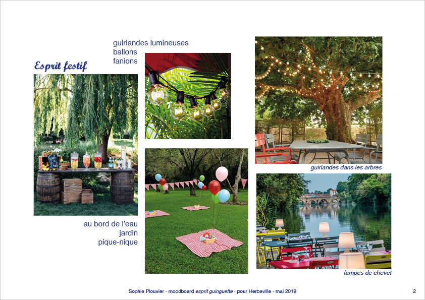 moodboard pour l'agence Herbeville