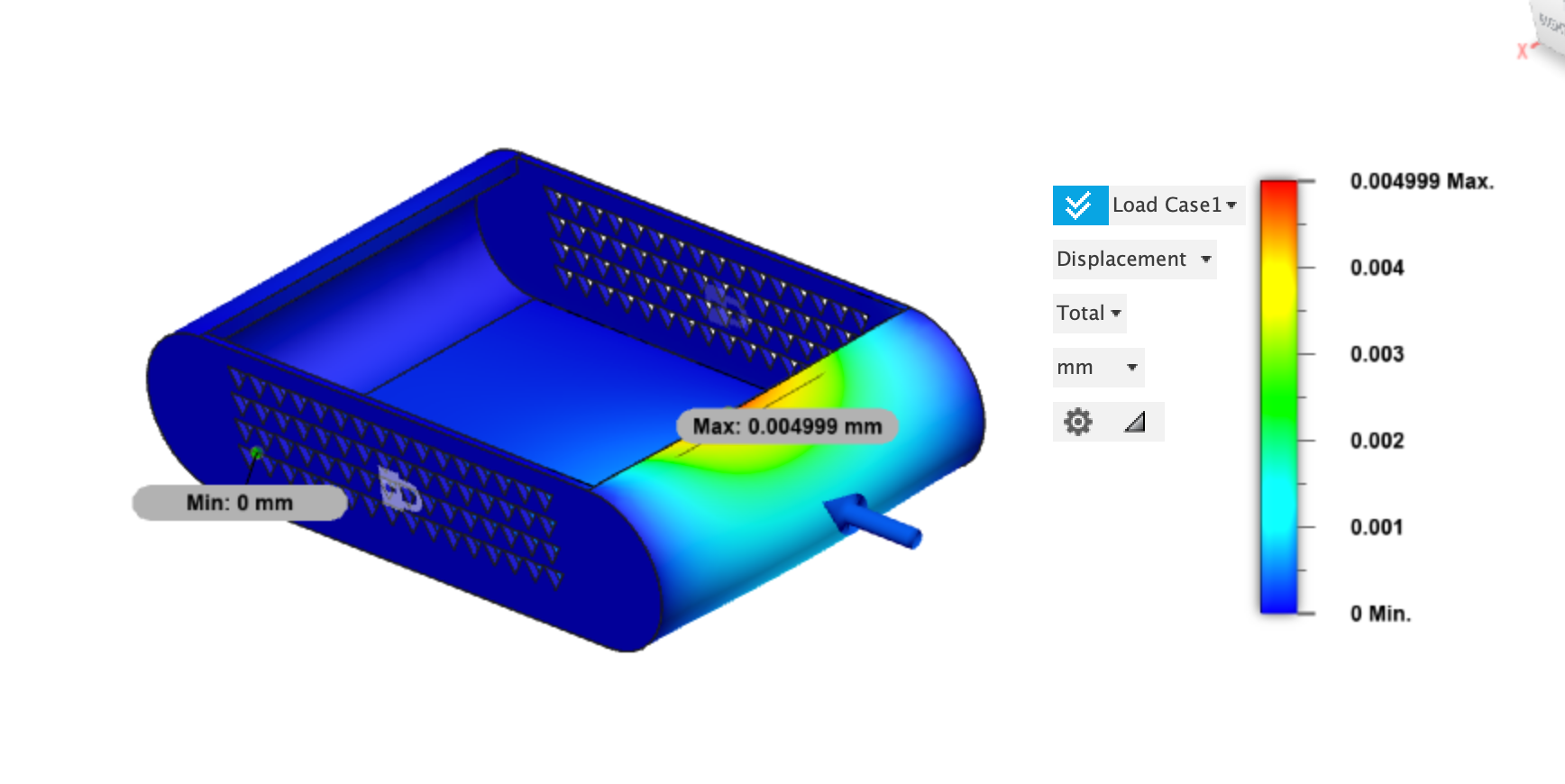 Analysis of body w/o rubber seal