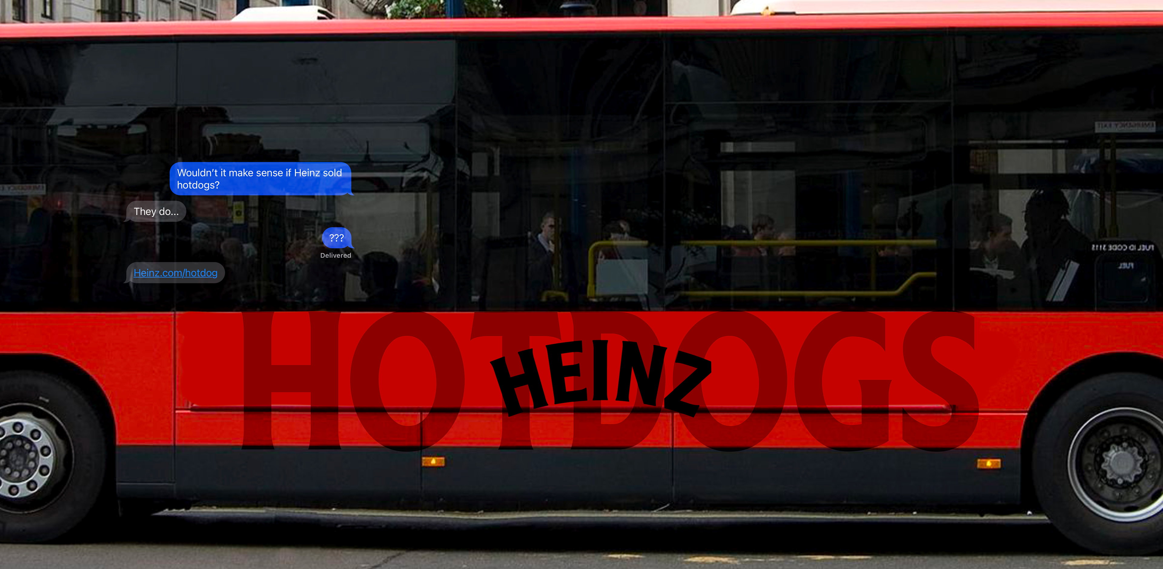 Transportation wrap ad design