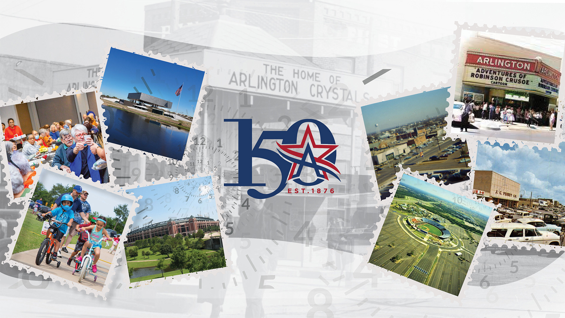 150 years of Arlington postcard