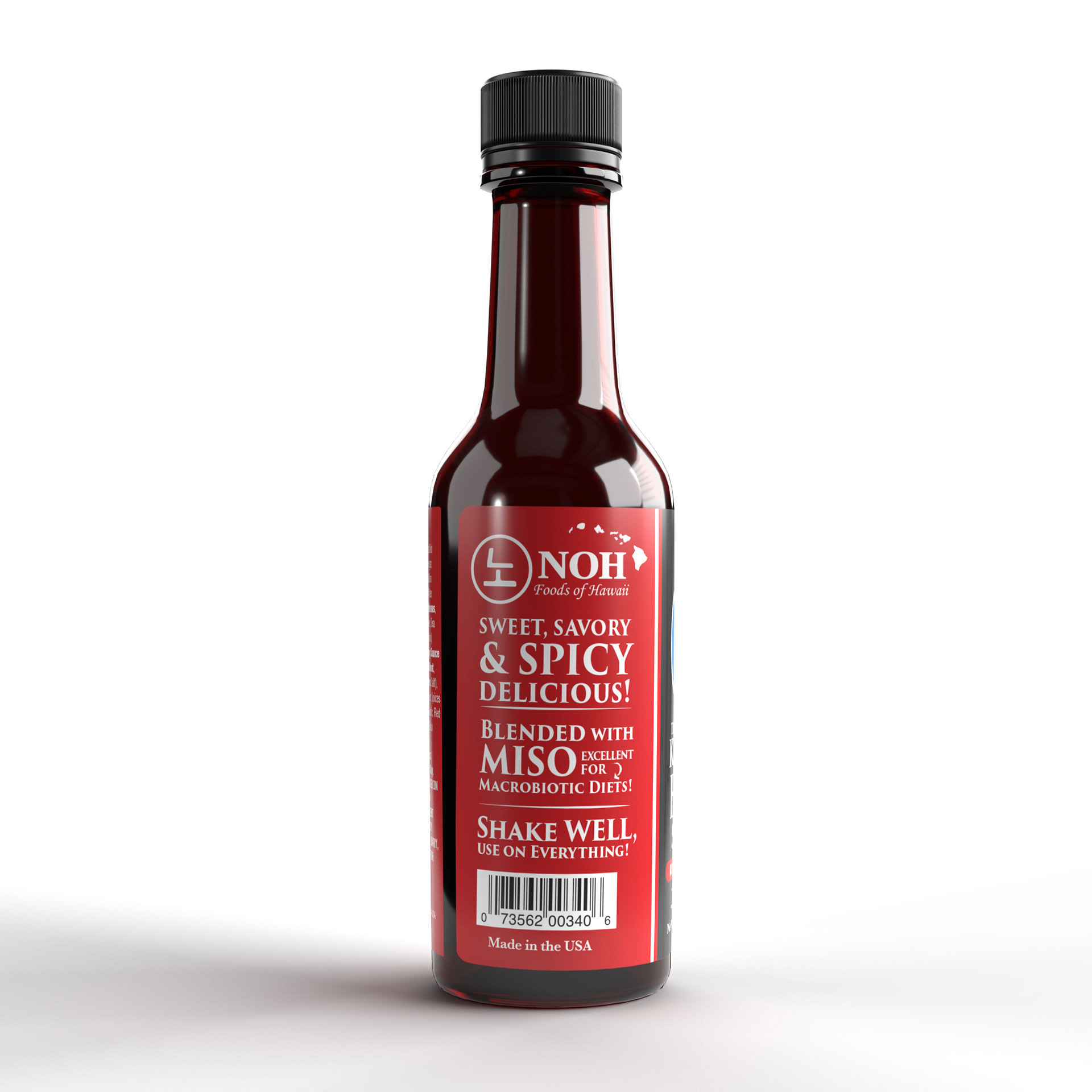 The side-panel copy was designed to quickly communicate flavor profile, product versatility, and key differentiators at the point of purchase. Clear benefit statements highlight the sauce's sweet, savory, and spicy flavor balance, while ingredient callouts and serving suggestions help consumers understand how the product can be incorporated into everyday meals. The messaging structure supports both first-time trial and repeat purchase by reinforcing authenticity, versatility, and ease of use.
