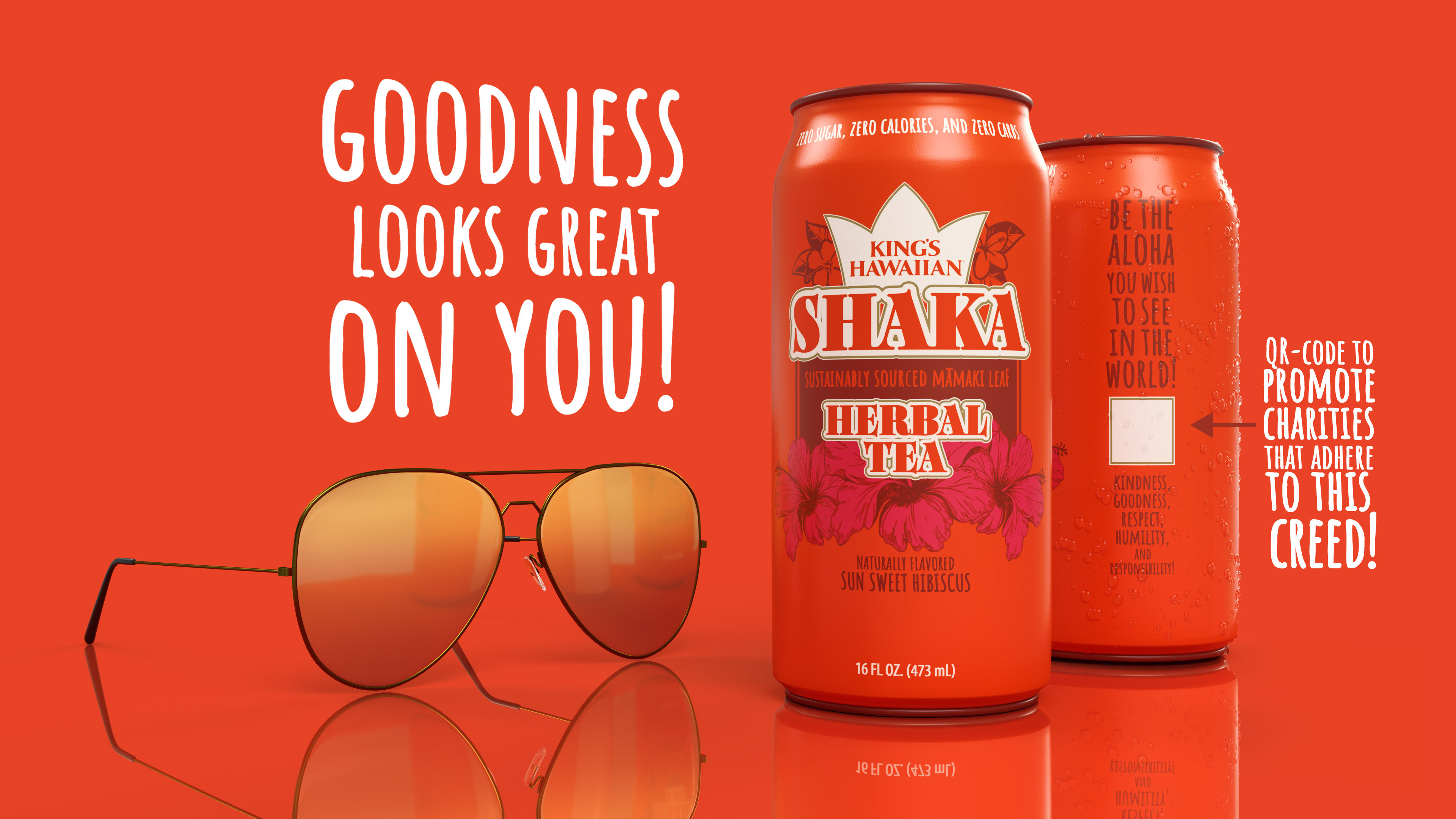 Objective: Explore how two island-inspired food and beverage brands could merge into a purpose-driven CPG concept.  Solution: Designed a co-branded herbal tea concept that blends recognizable tropical brand cues with a charity-focused engagement system. The packaging uses vibrant color, uplifting copy, and QR-code activation to create a delicious, mission-driven product experience that encourages consumers to “drink good” while doing good.
