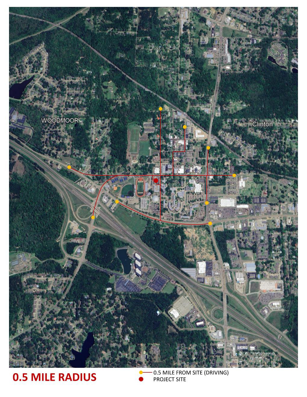 0.5 MILE RADIUS
