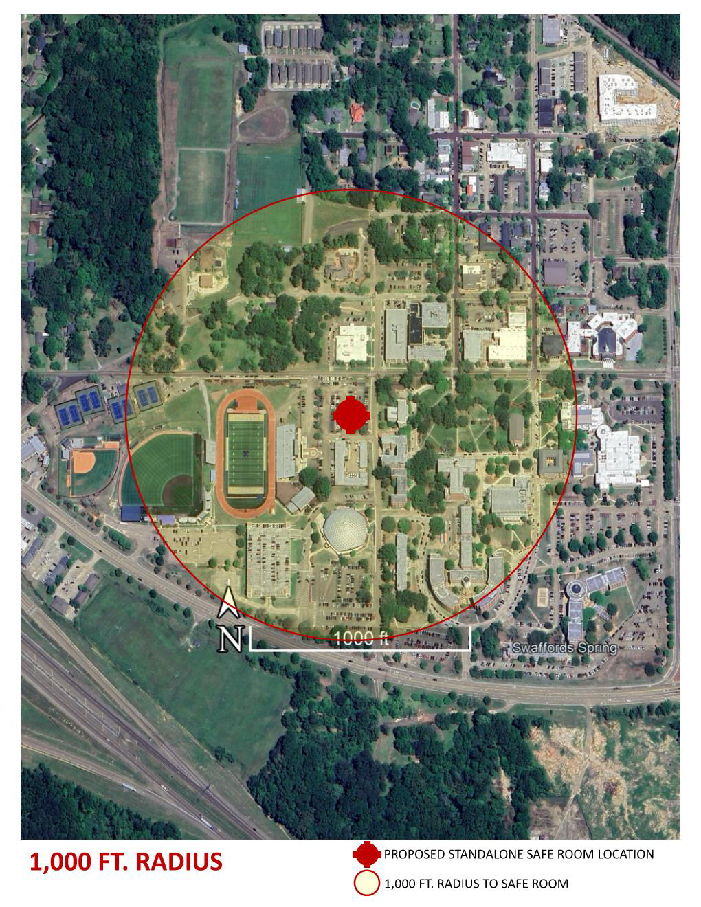 1,000 FT. RADIUS