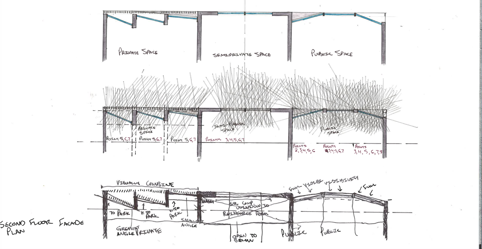 2ND FLOOR FACADE PLAN DESIGN