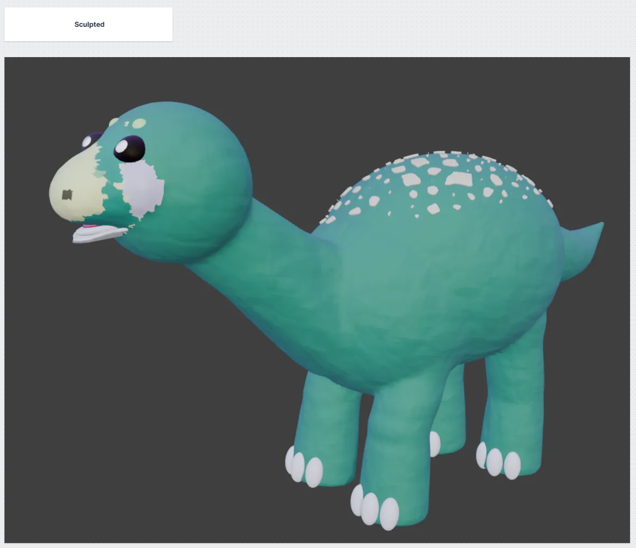 Sculpted Body Parts Together