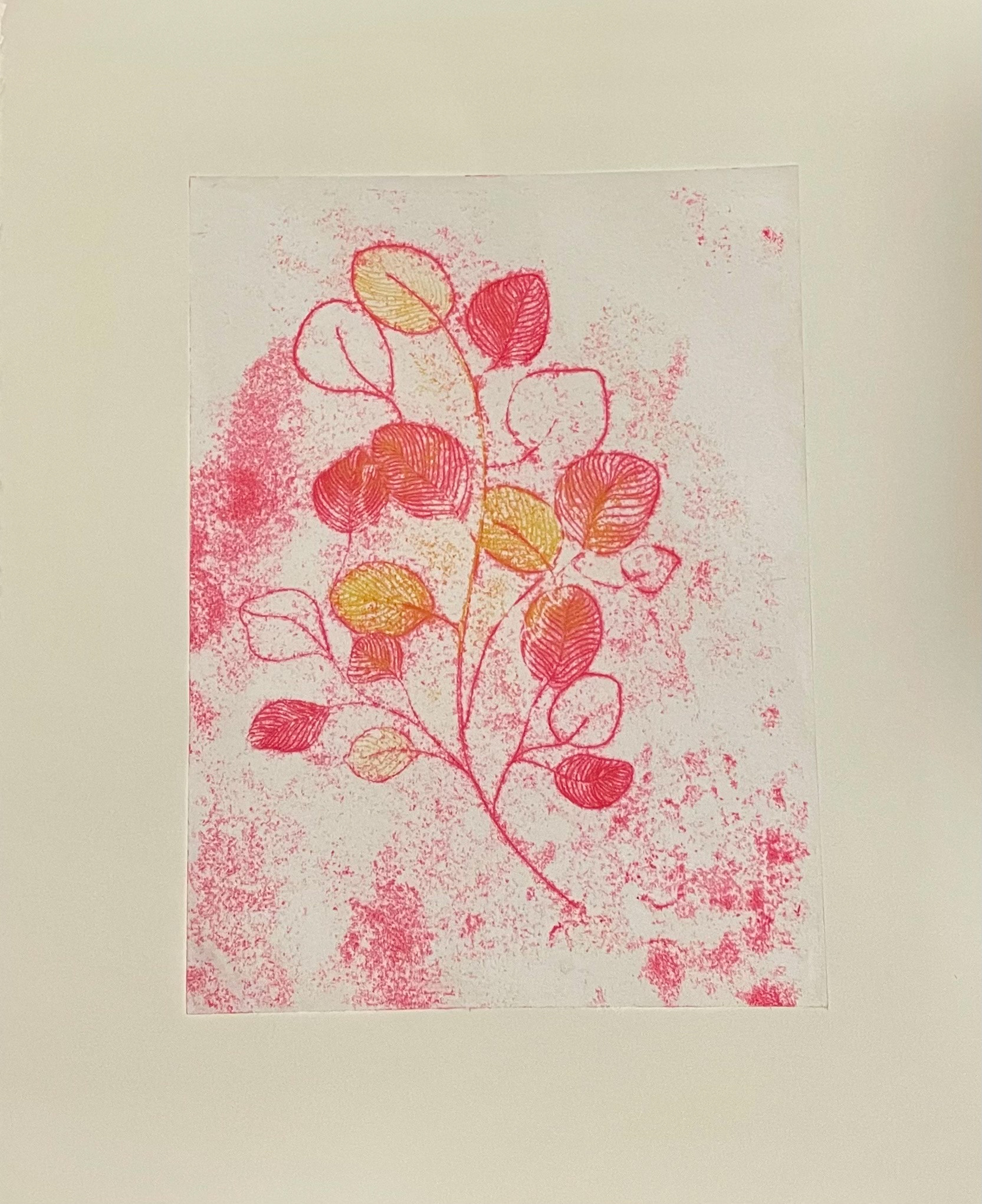 Trace monotype on paper, 11" x 14"