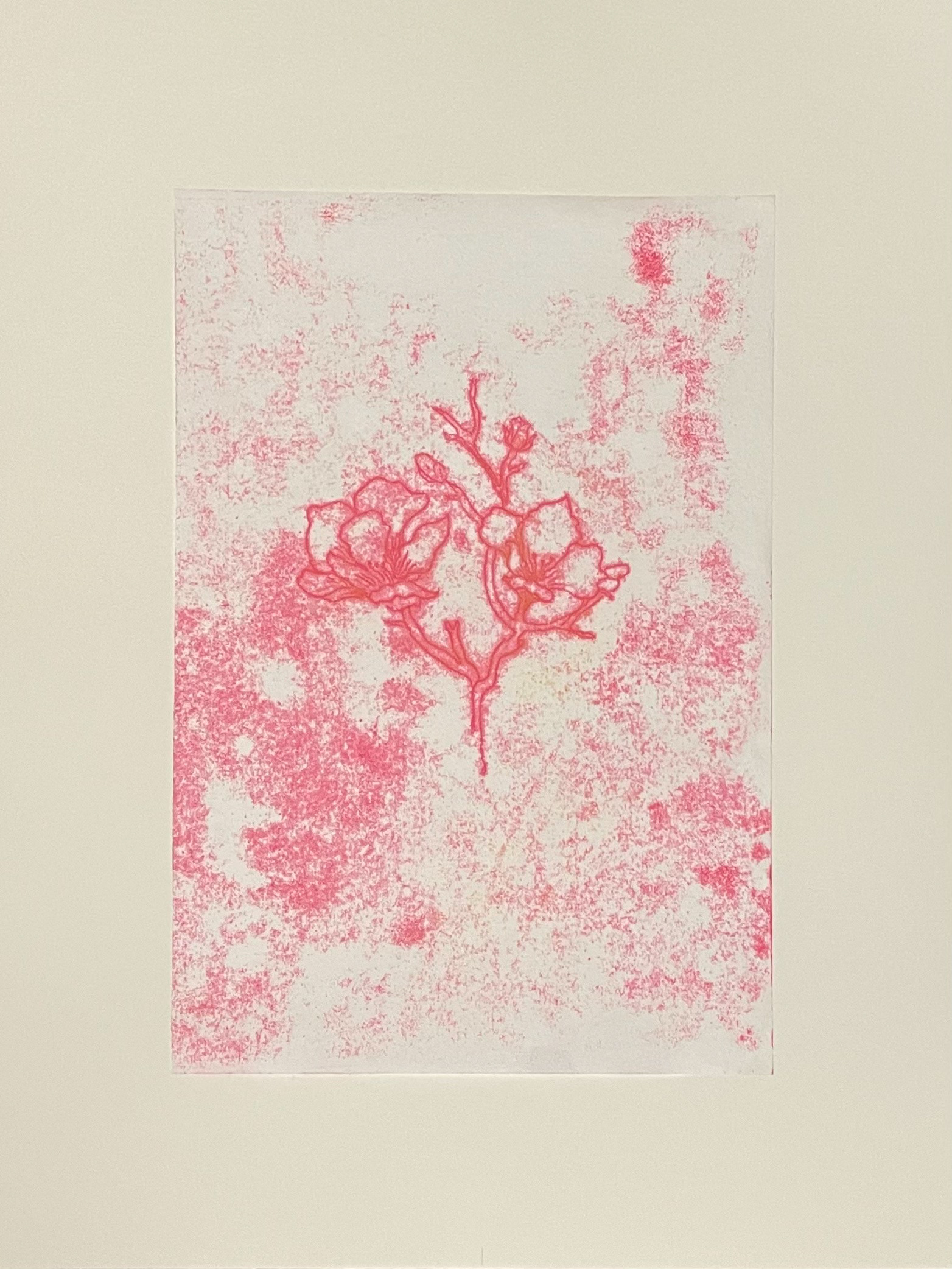 Trace monotype on paper, 11" x 14"