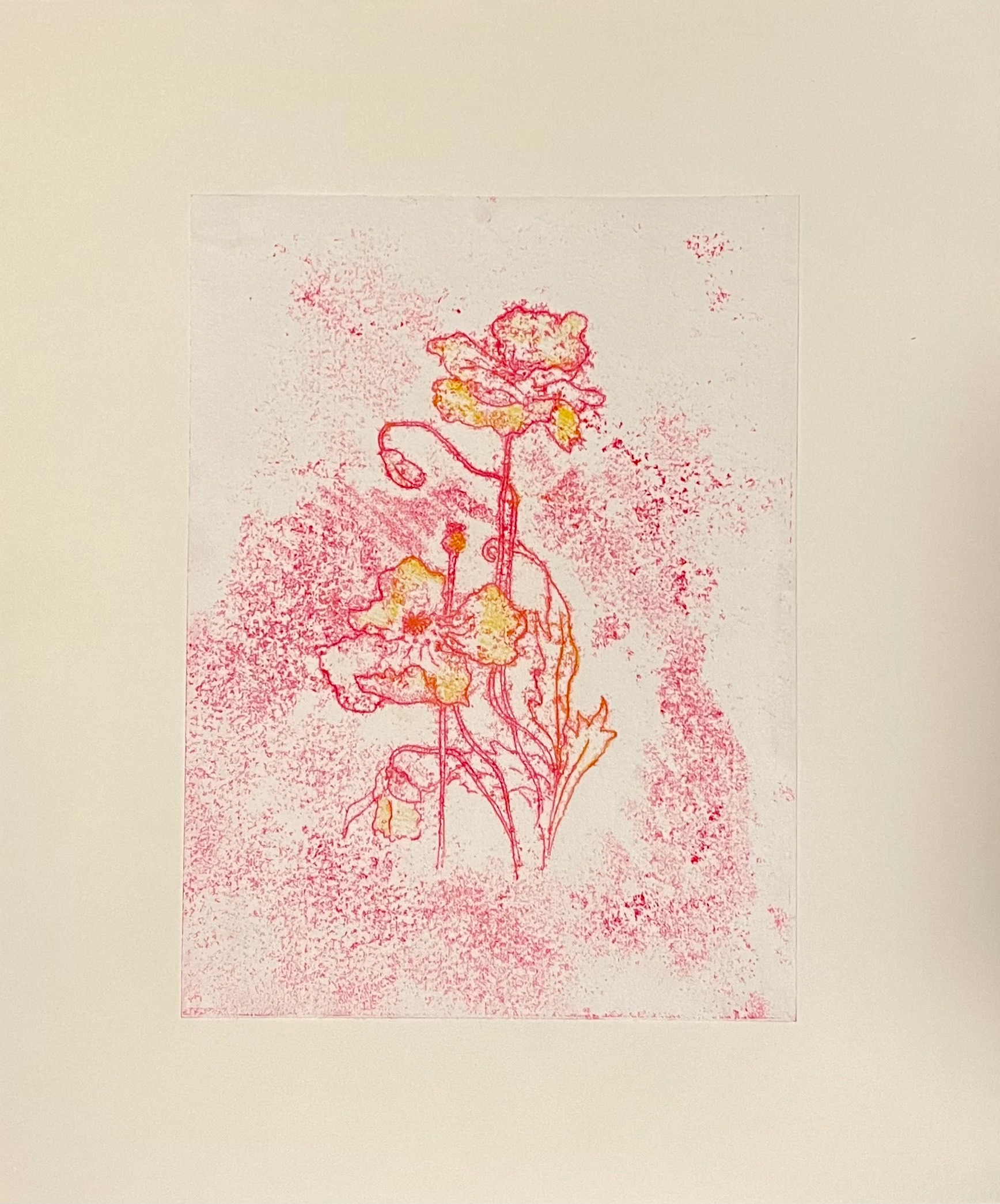 Trace monotype on paper, 11" x 14"