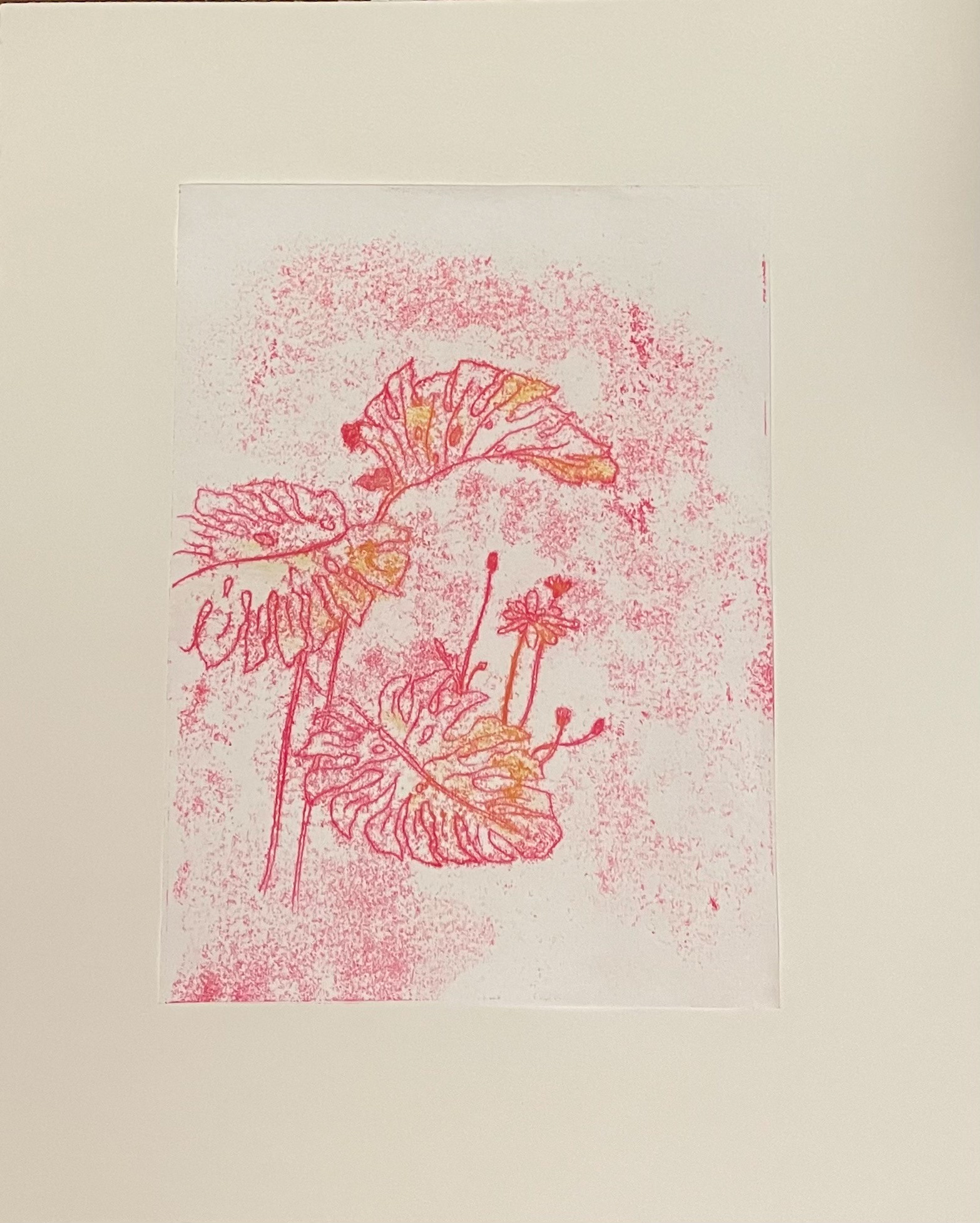 Trace monotype on paper, 11" x 14"