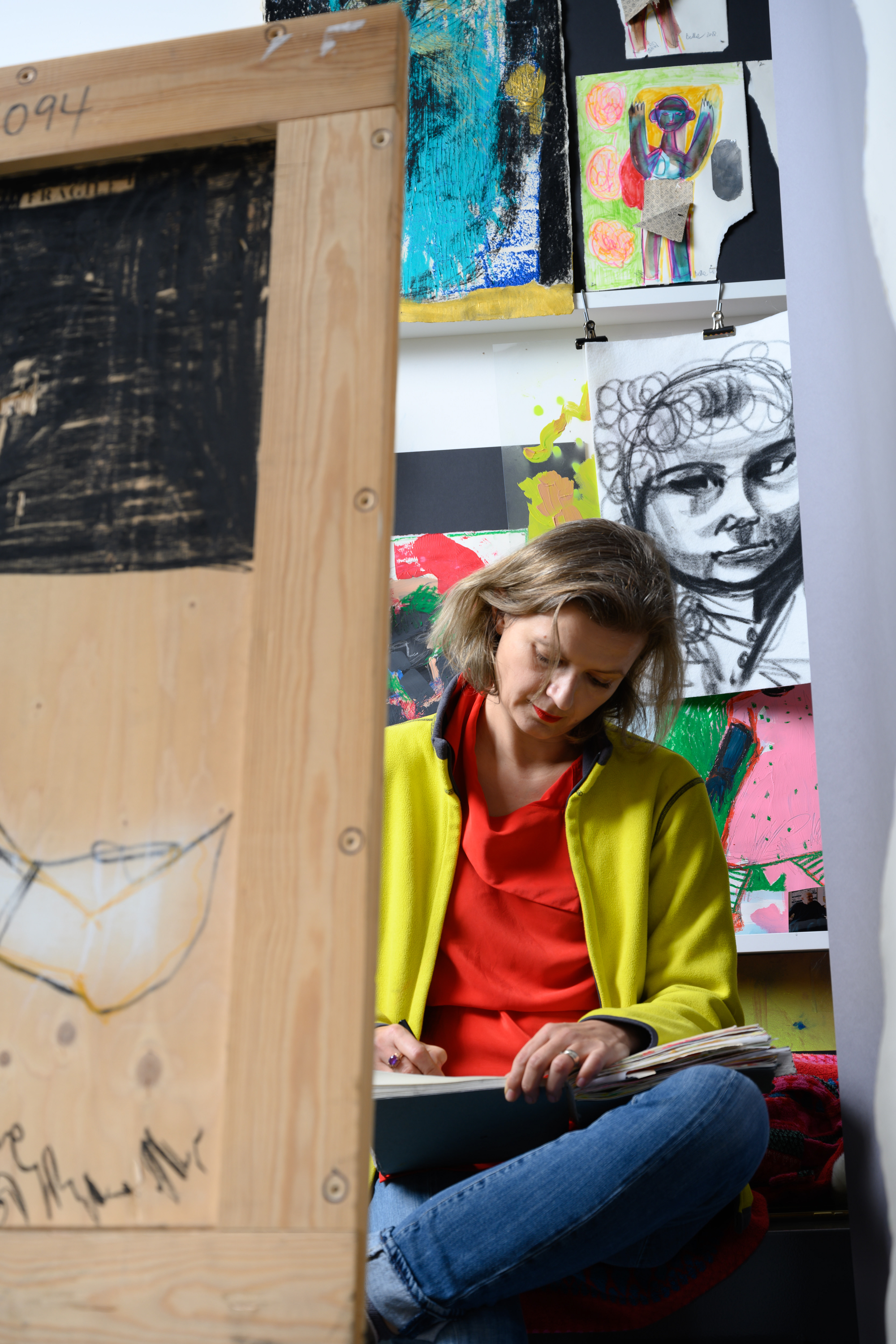 In the sudio. Photographed by Marcin Noga.