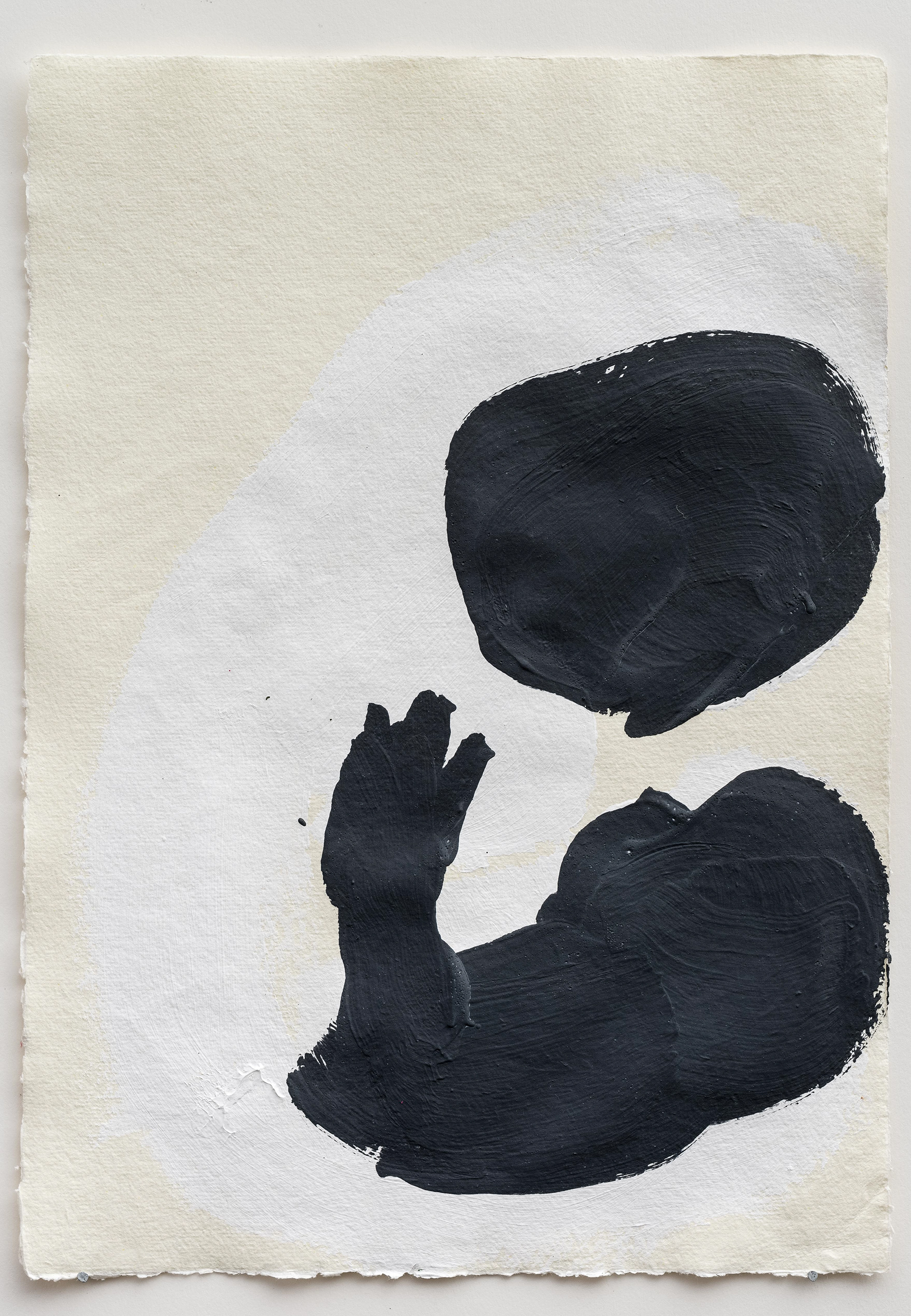 Magnetic Madonna 4 of 10, acrylics and magnetic paint on paper, 420x297 mm.