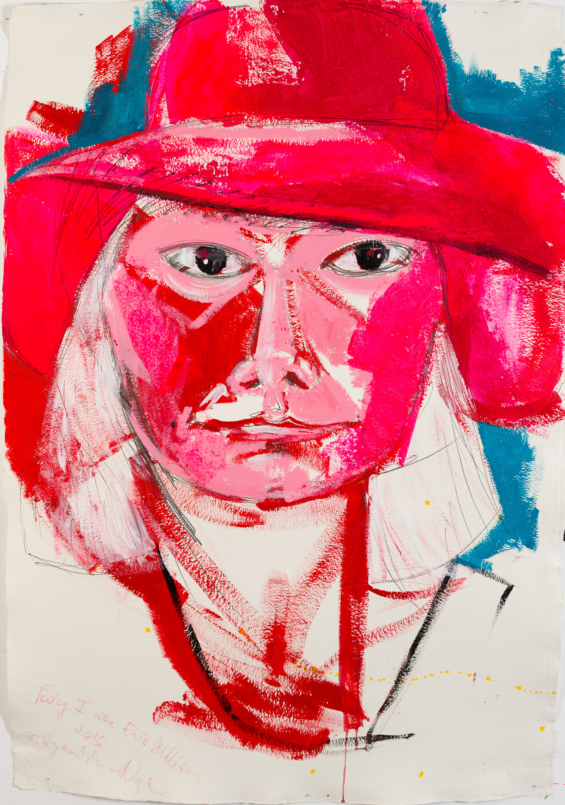 Lottery, mixed media on Khadi paper, 160x110 cm.