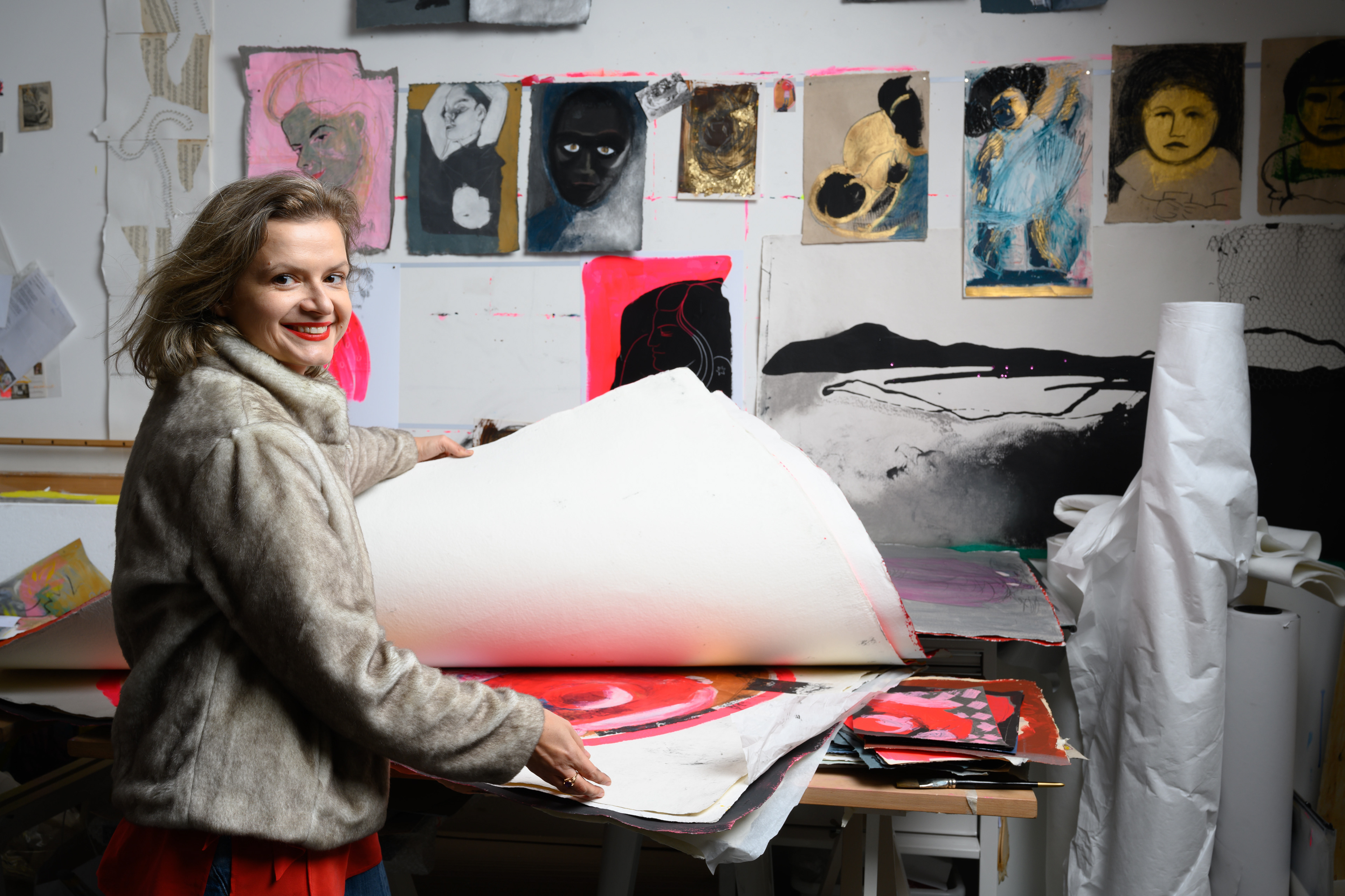 Zofia Wyszomirska-Noga in the studio 2020. © Wyszomirska-Noga