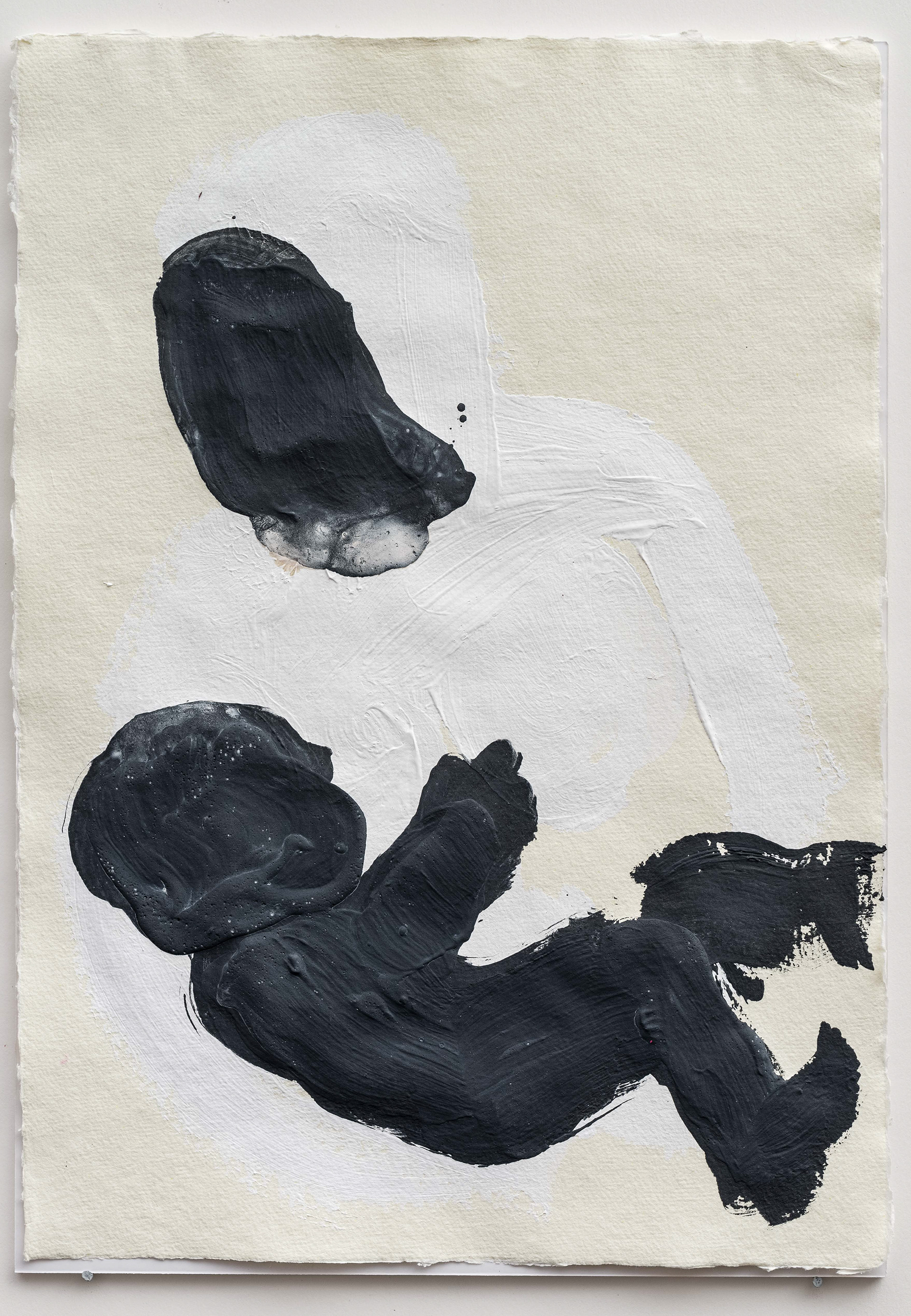 Magnetic Madonna 7 of 10, acrylics and magnetic paint on paper, 420x297 mm.