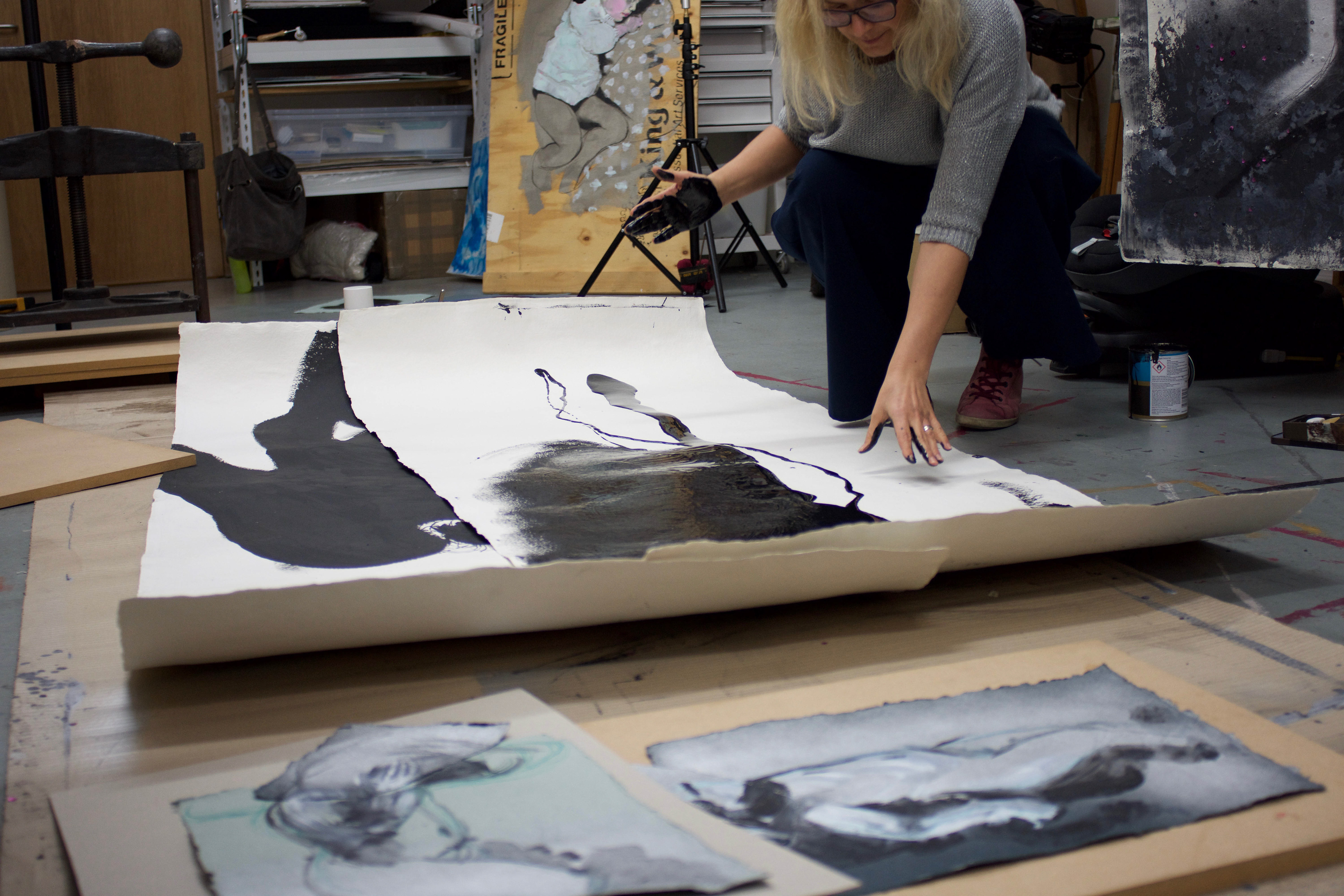 Landscape on paper. Photographed by Franek Noga