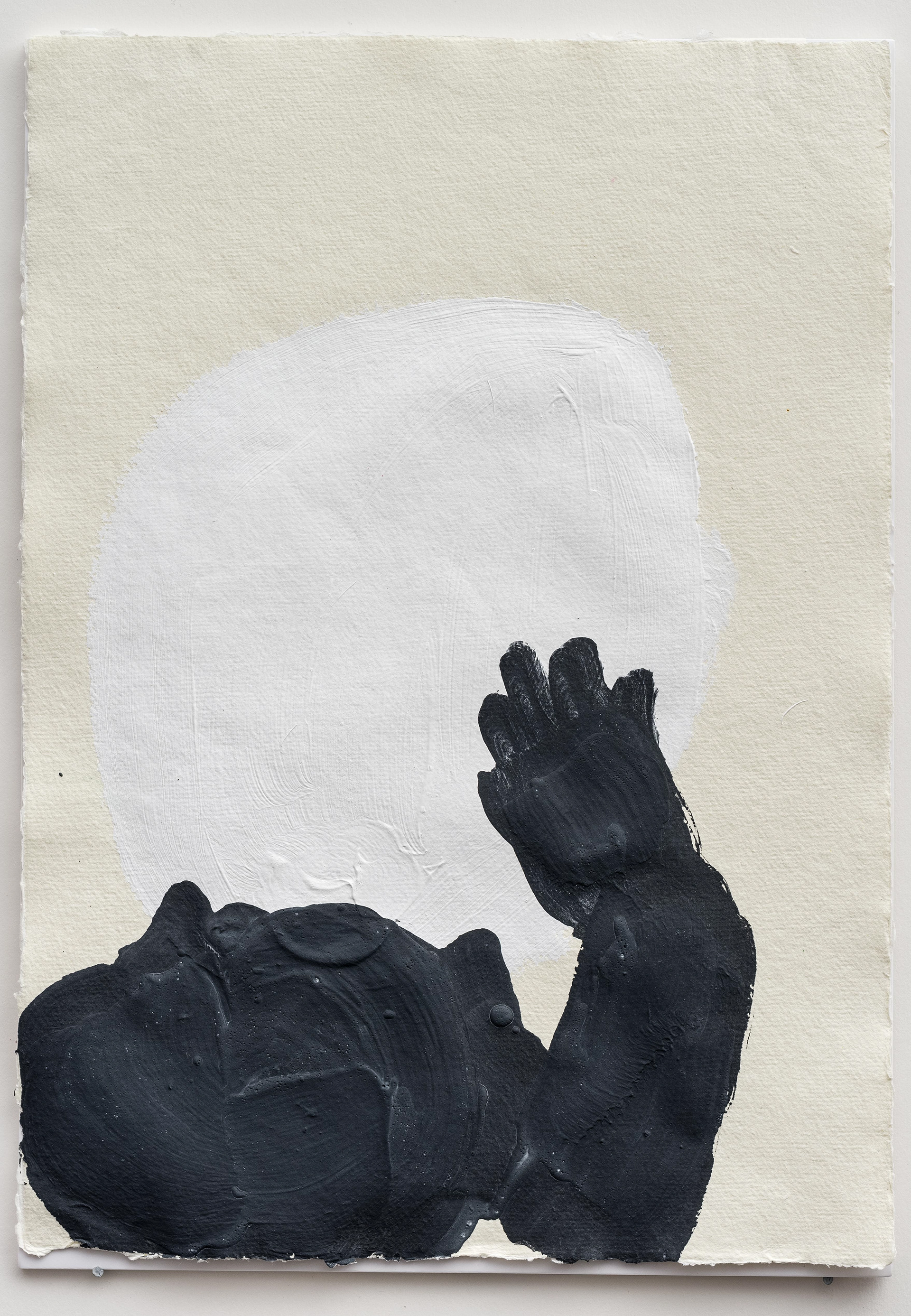 Magnetic Madonna 6 of 10, acrylics and magnetic paint on paper, 420x297 mm.