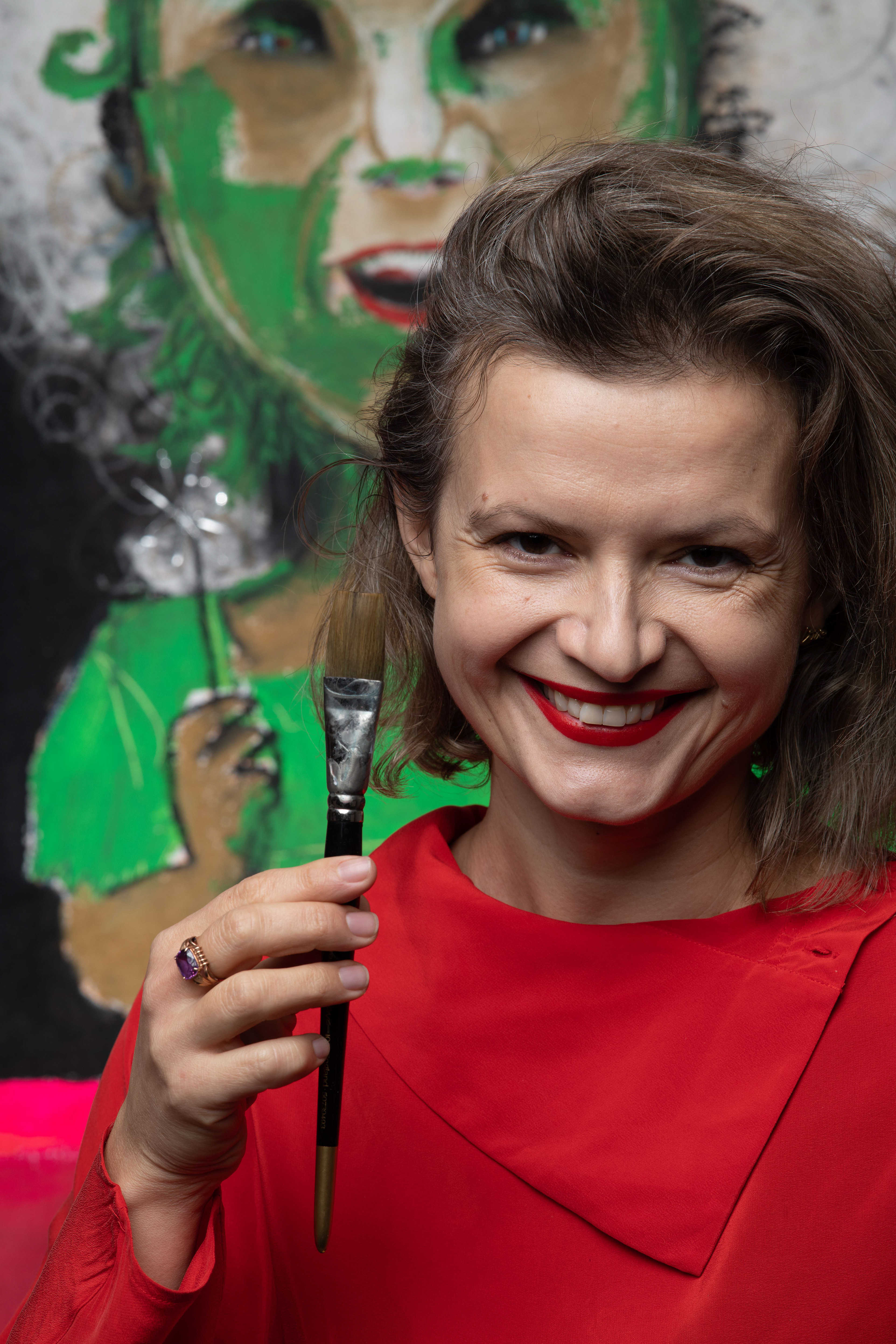 In the studio. Photographed by M.Noga.