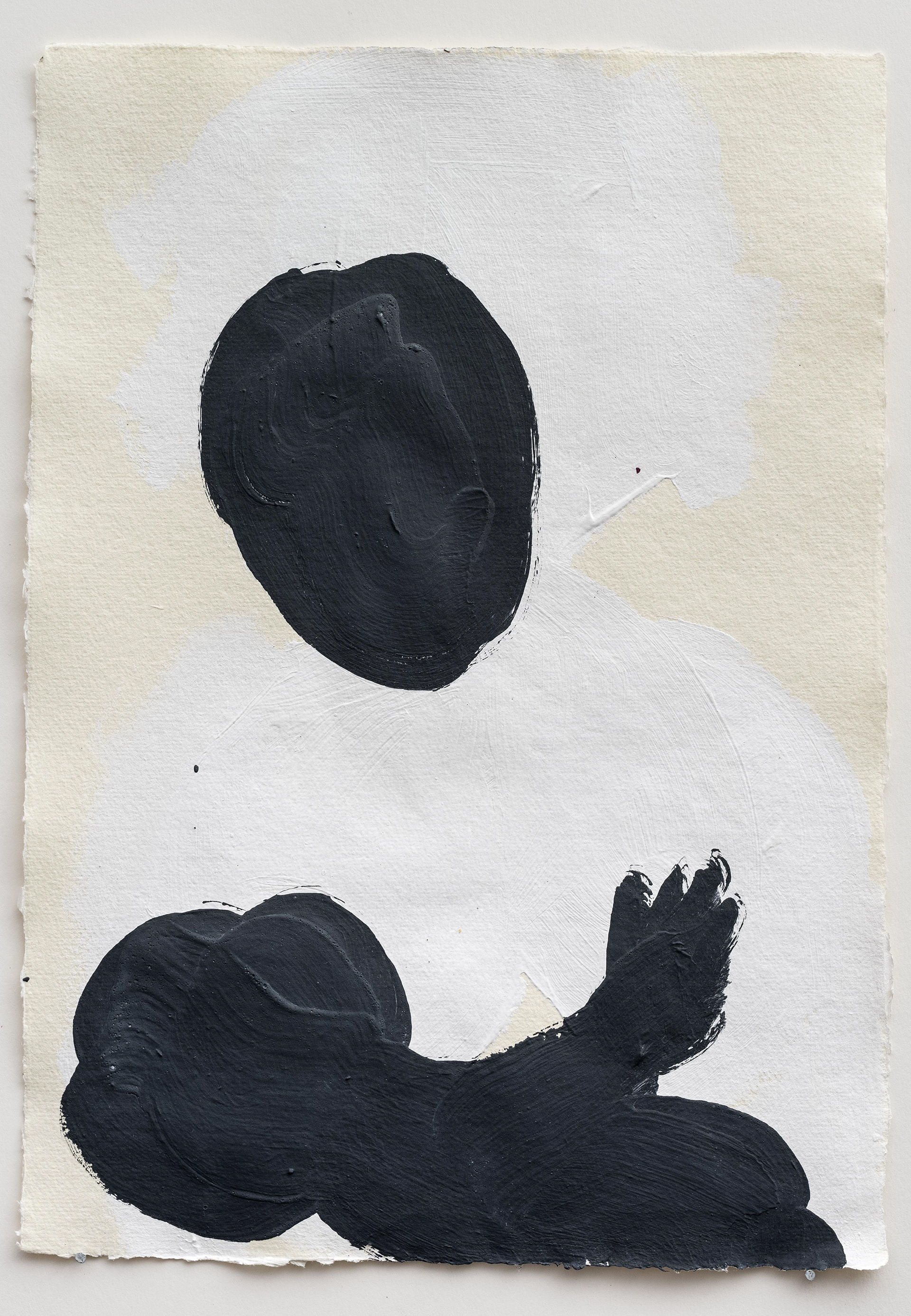 Magnetic Madonna 3 of 10, acrylics and magnetic paint on paper, 420x297 mm.