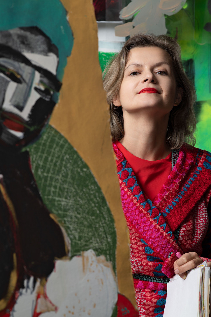Zofia Wyszomirska-Noga in her studio 2020. © Wyszomirska-Noga