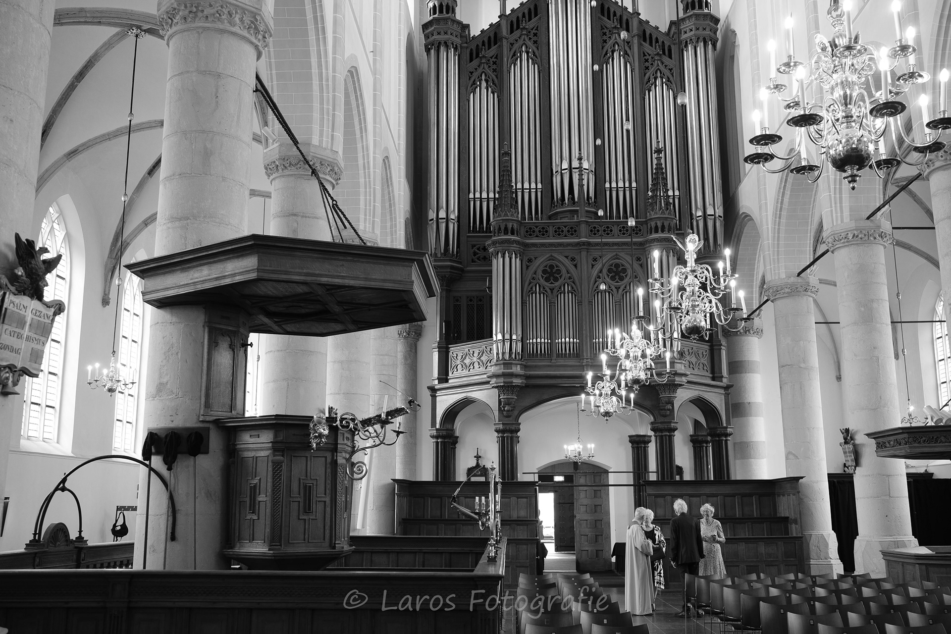 Fraai orgel in de kerk van Naarden