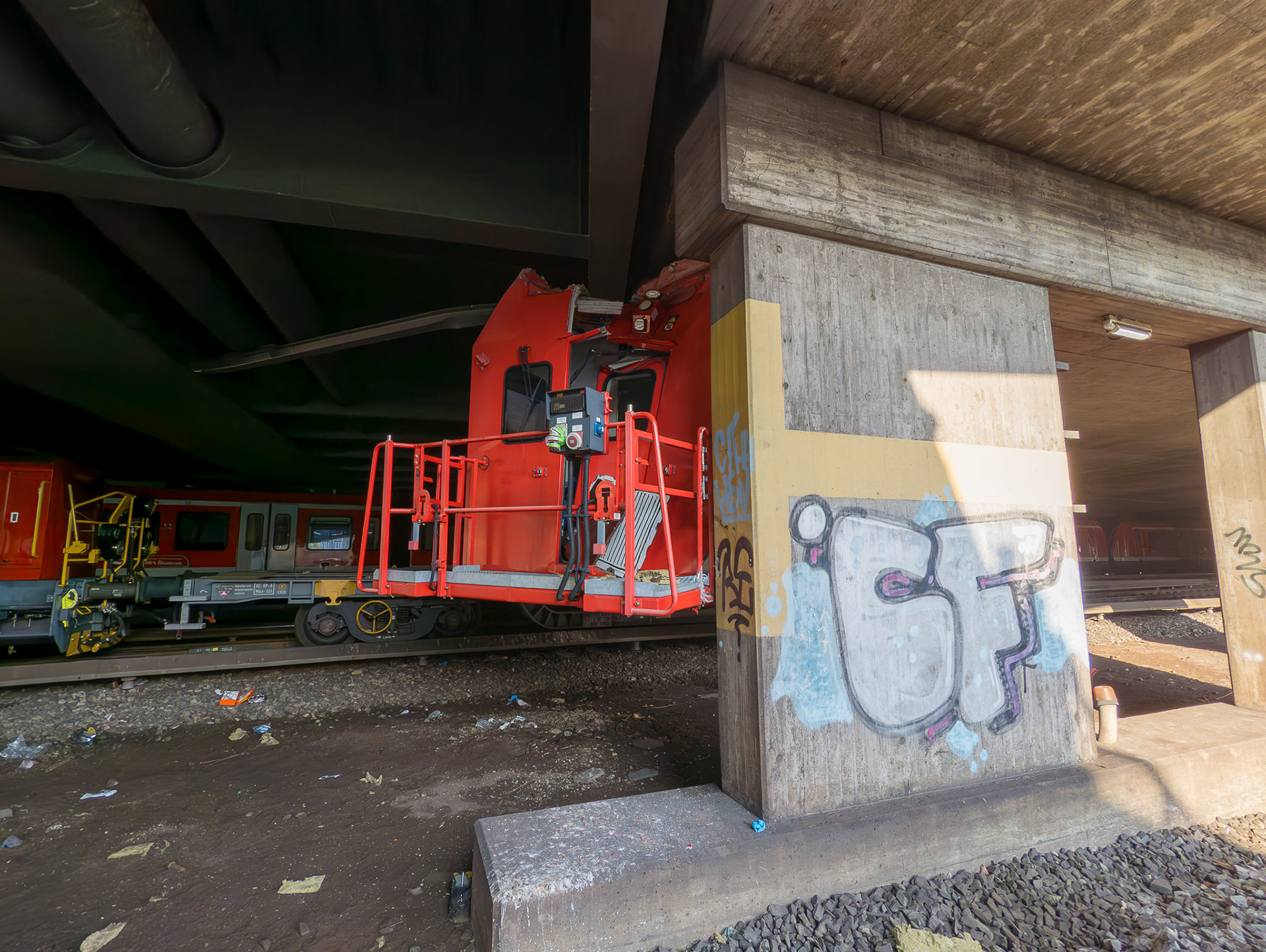 Spoorwegongeluk - wij moesten lopend de tunnel uit