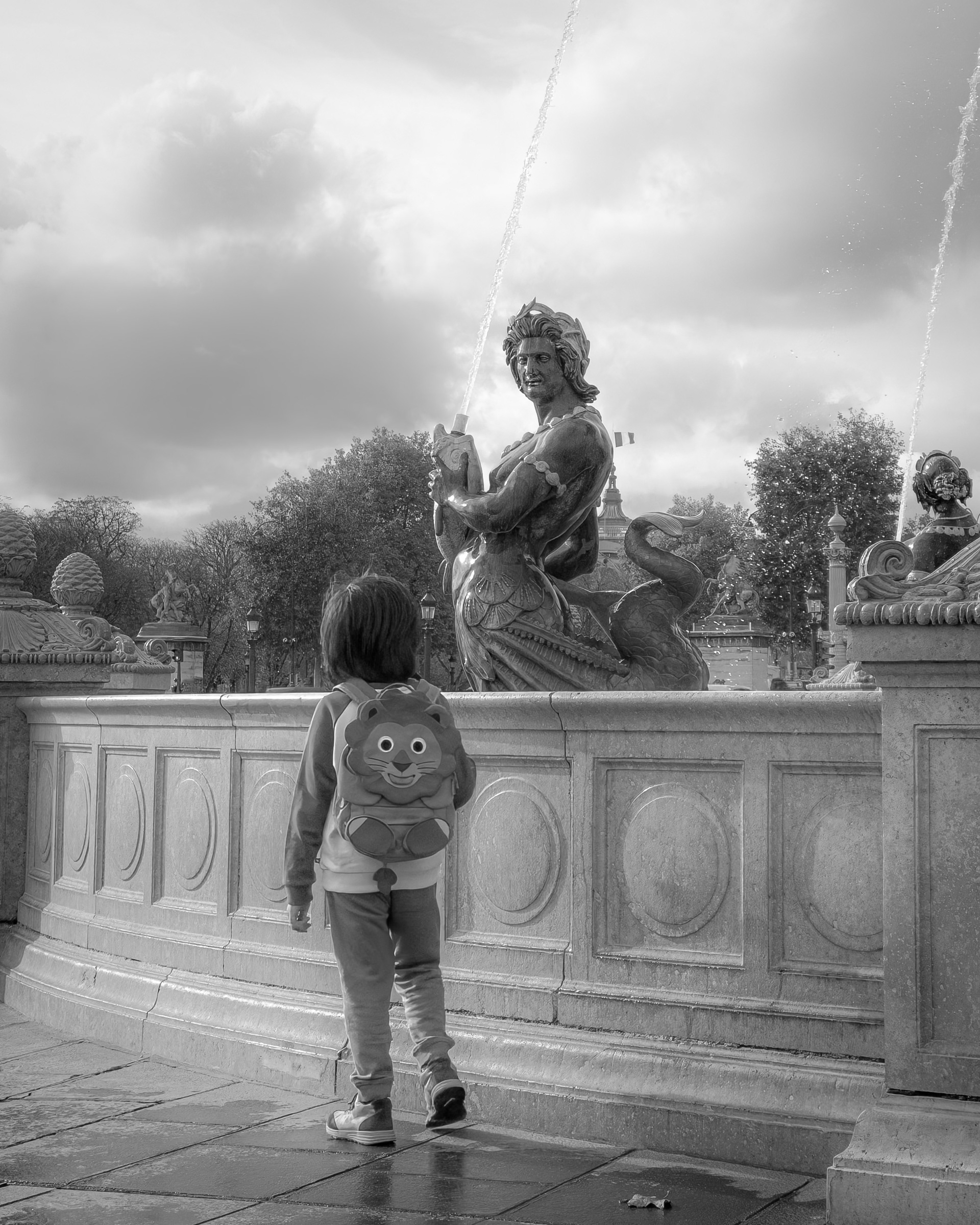 « Le lion, l'enfant et le triton » 