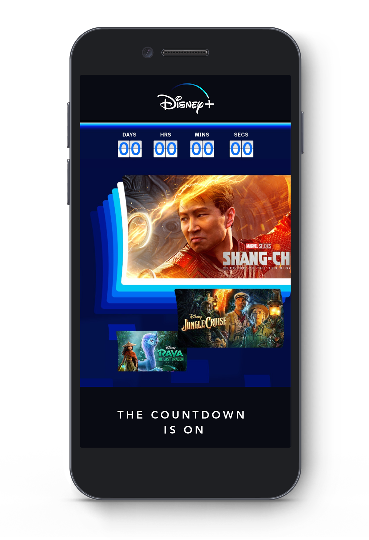 First email with live countdown