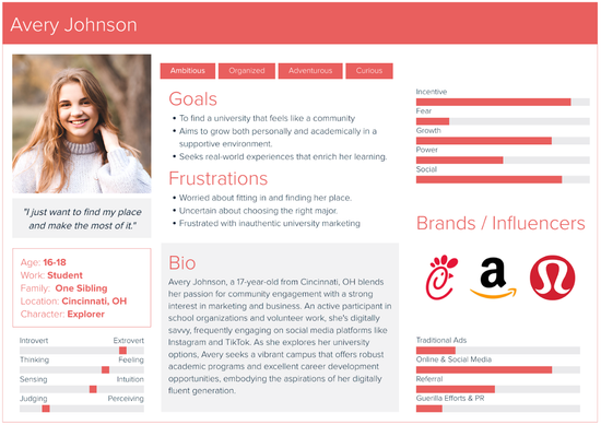 Persona of Avery Johnson