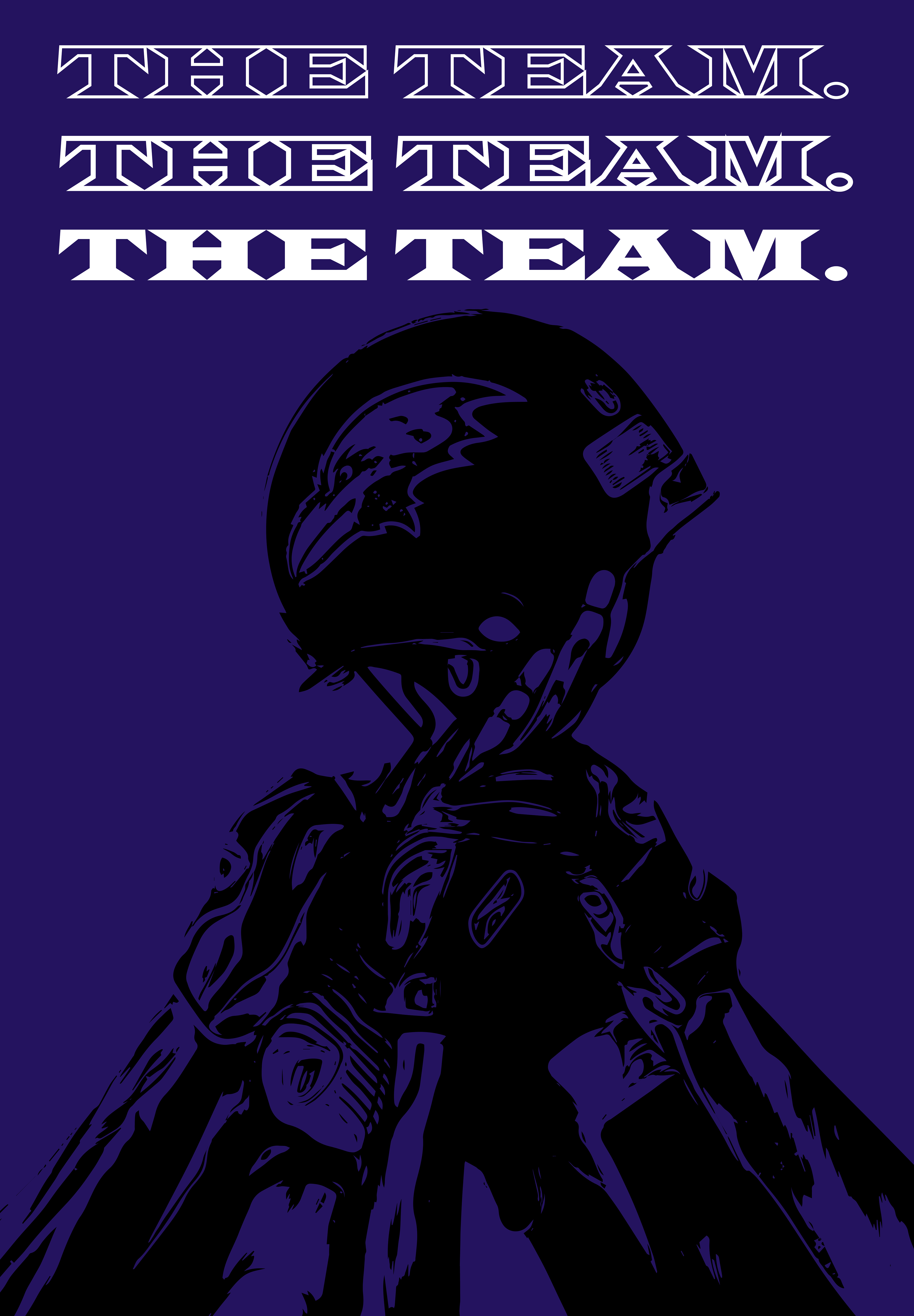 The Team. Helmet Illustration